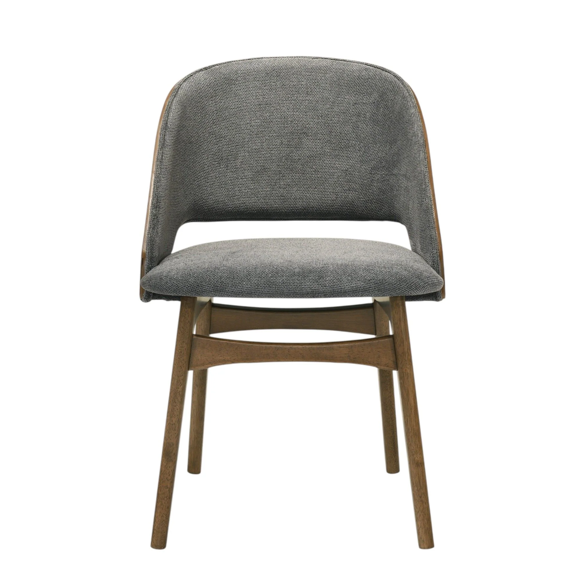 Delmon - Side Chair (Set of 2) - Gray / Walnut - Image 5
