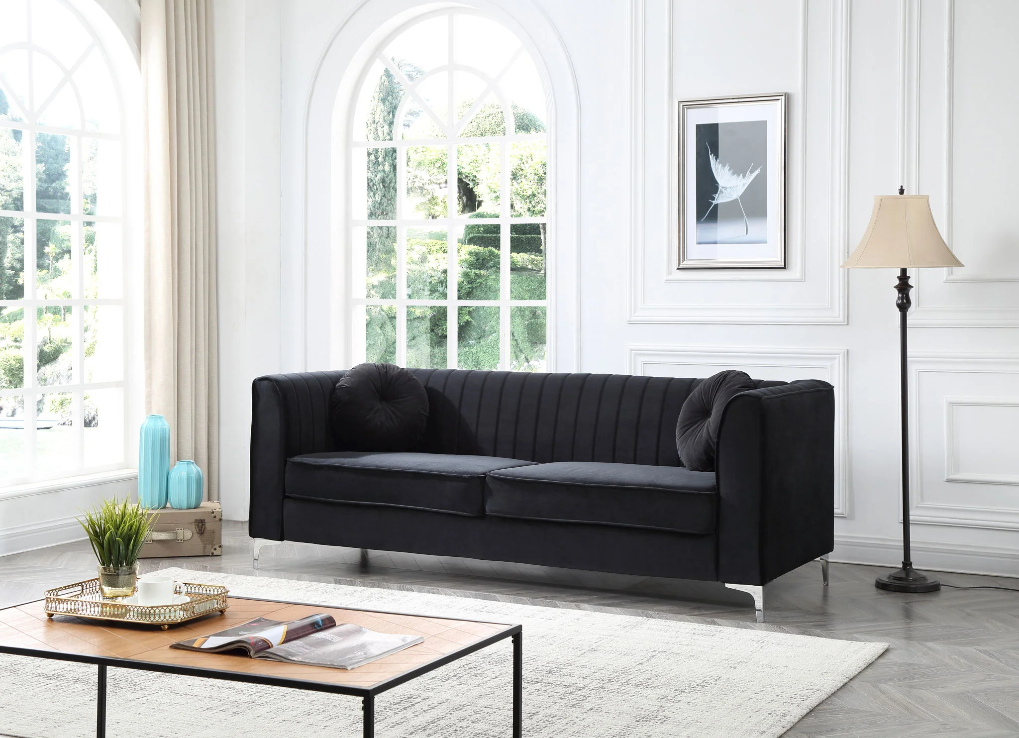 Delray - Micro Suede Sofa - Image 2