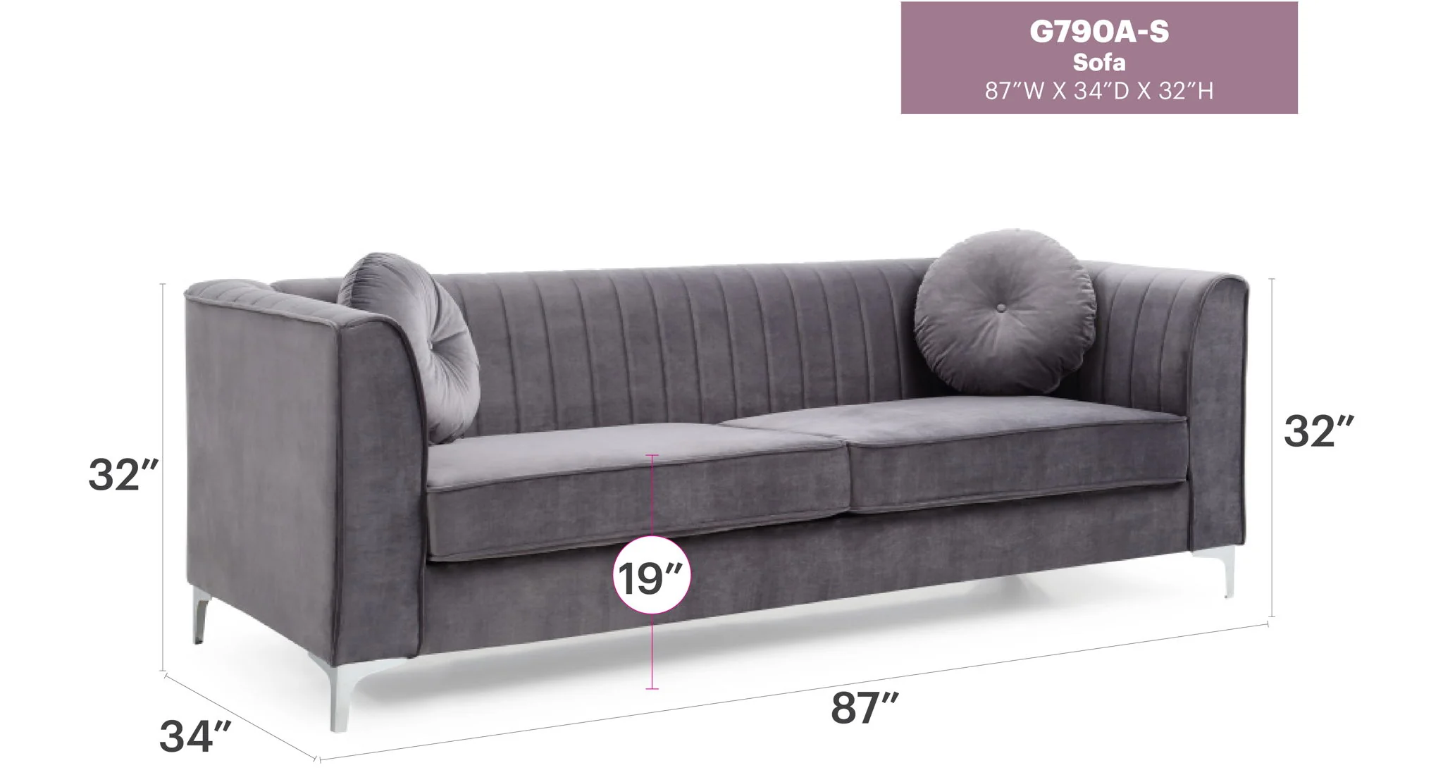 Delray - Micro Suede Sofa - Image 20