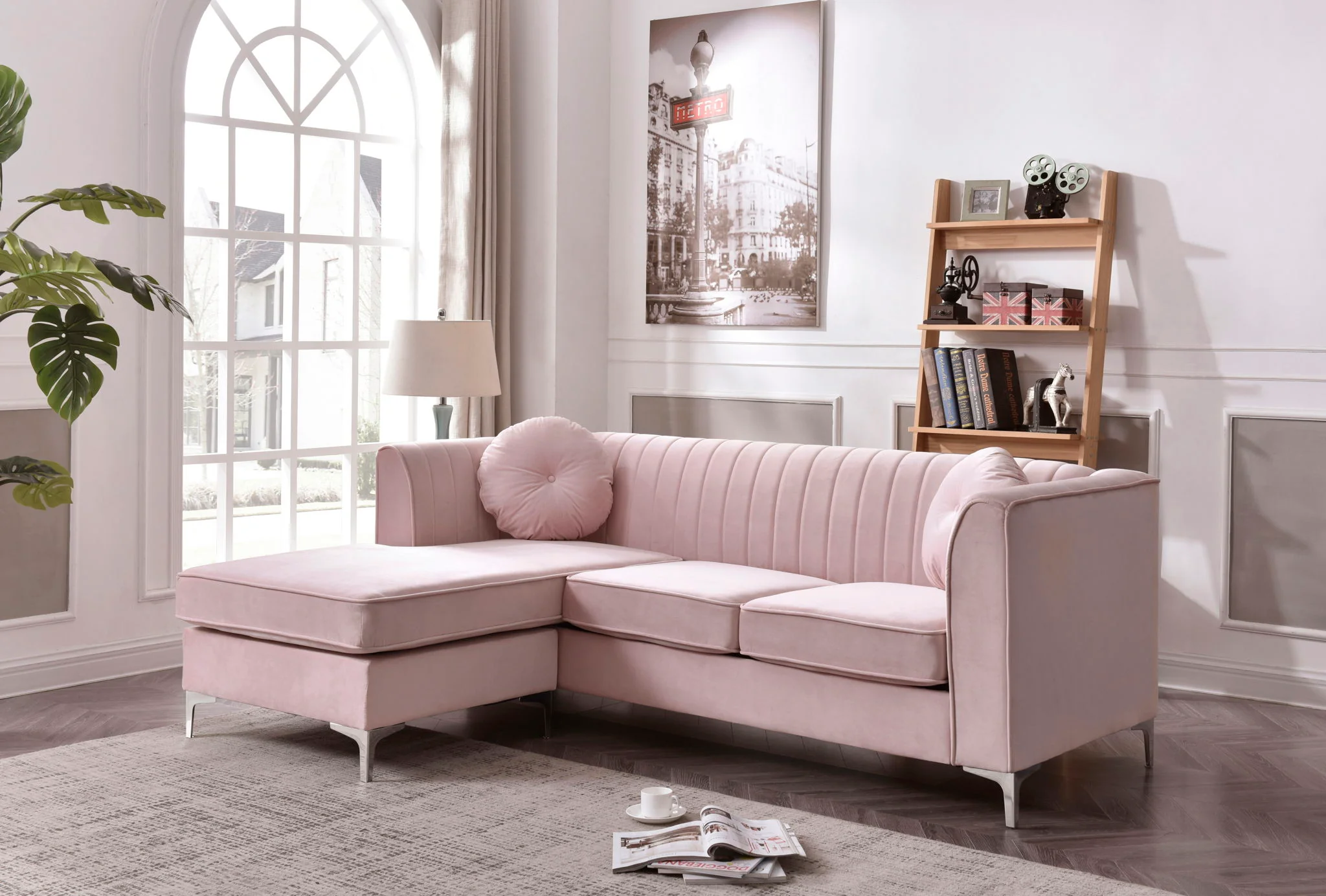 Delray - Micro Suede Sofa Chaise - Image 4