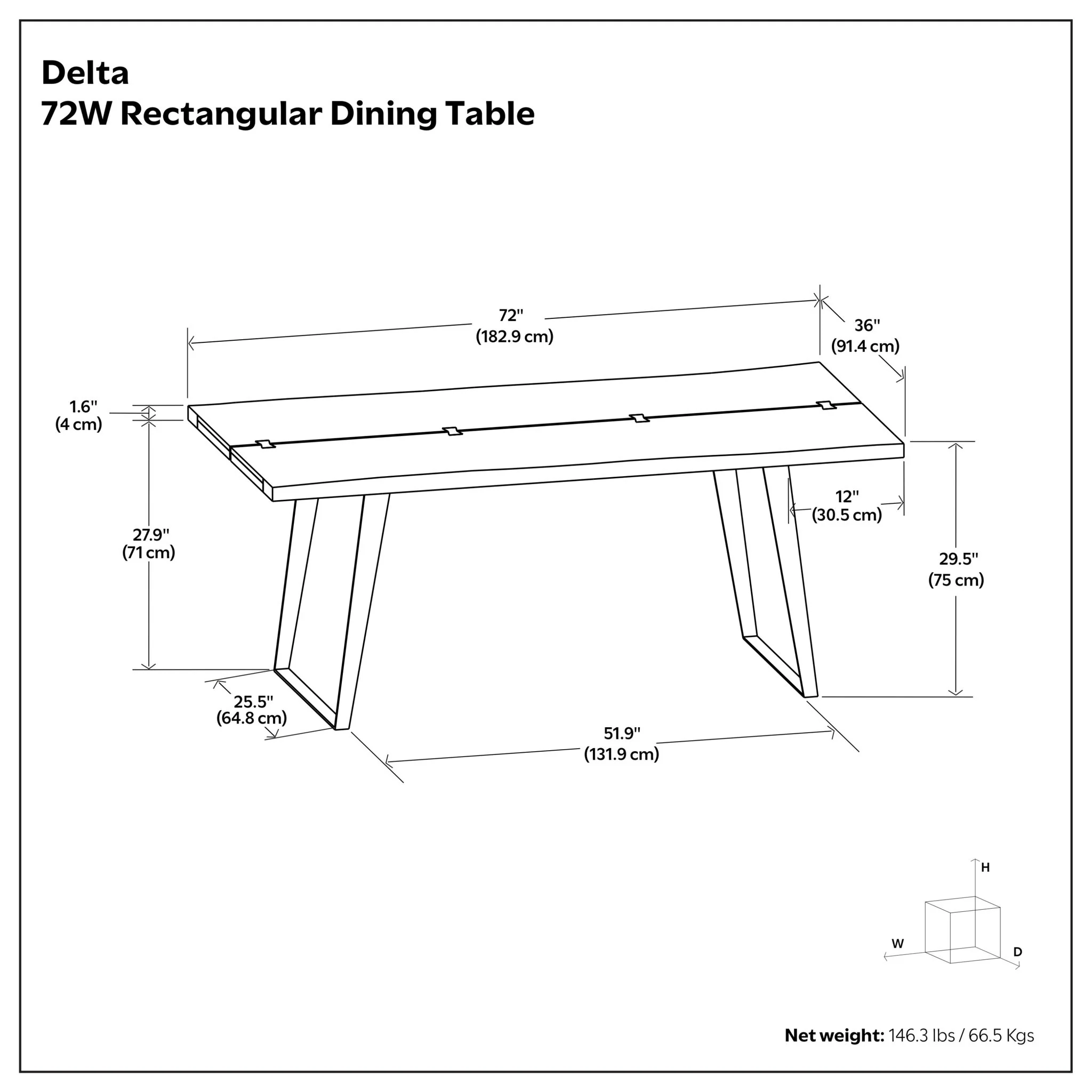 Delta - Handcrafted Dining Table - Image 12
