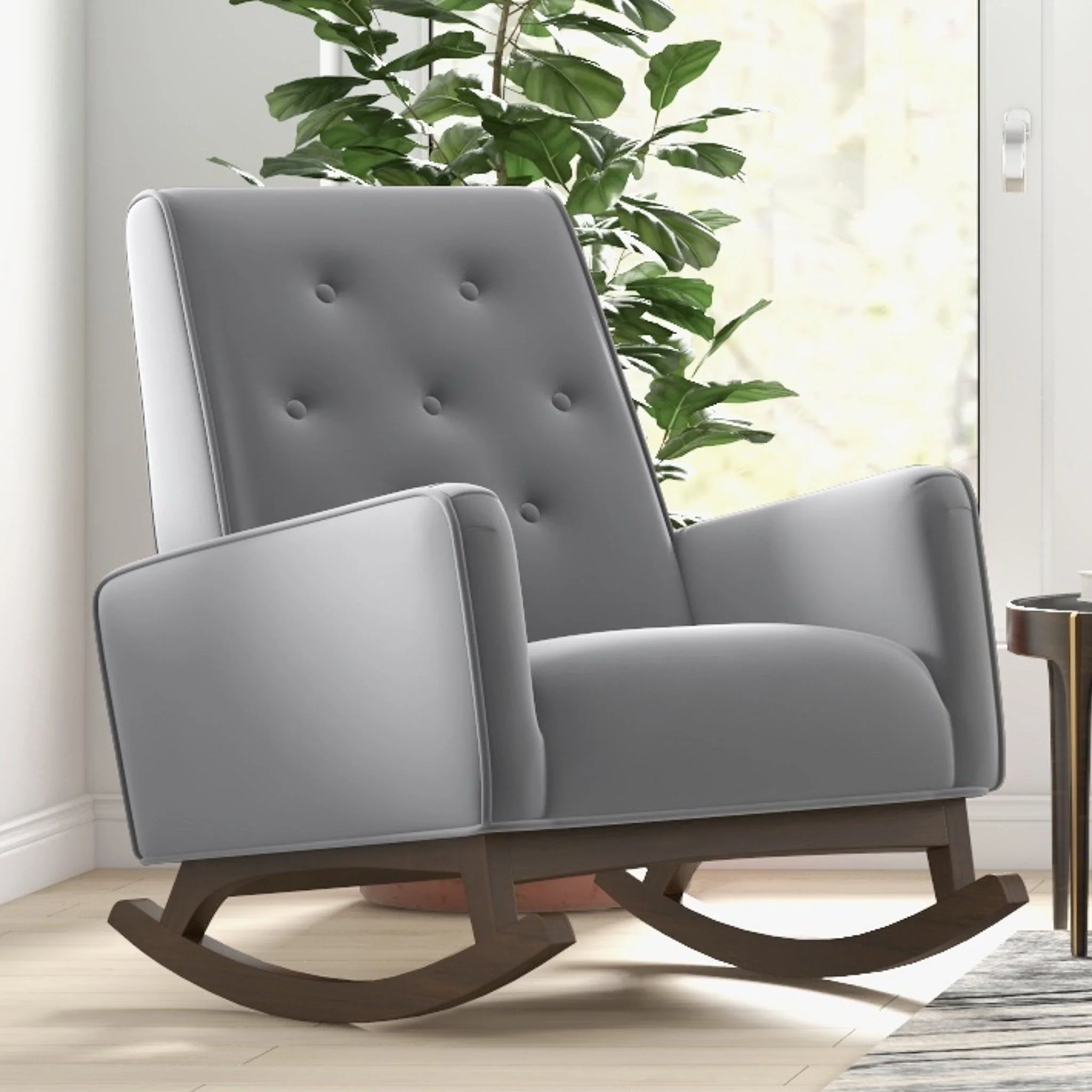 Demetrius - Solid Wood Rocking Chair - Image 6
