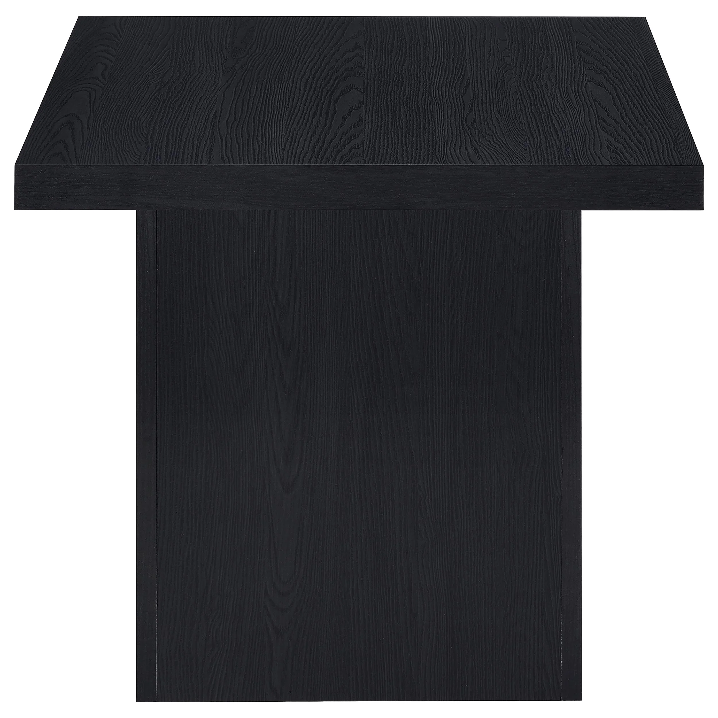 Devar 2-Piece Square Cocktail Coffee End Table Set Black - Image 9
