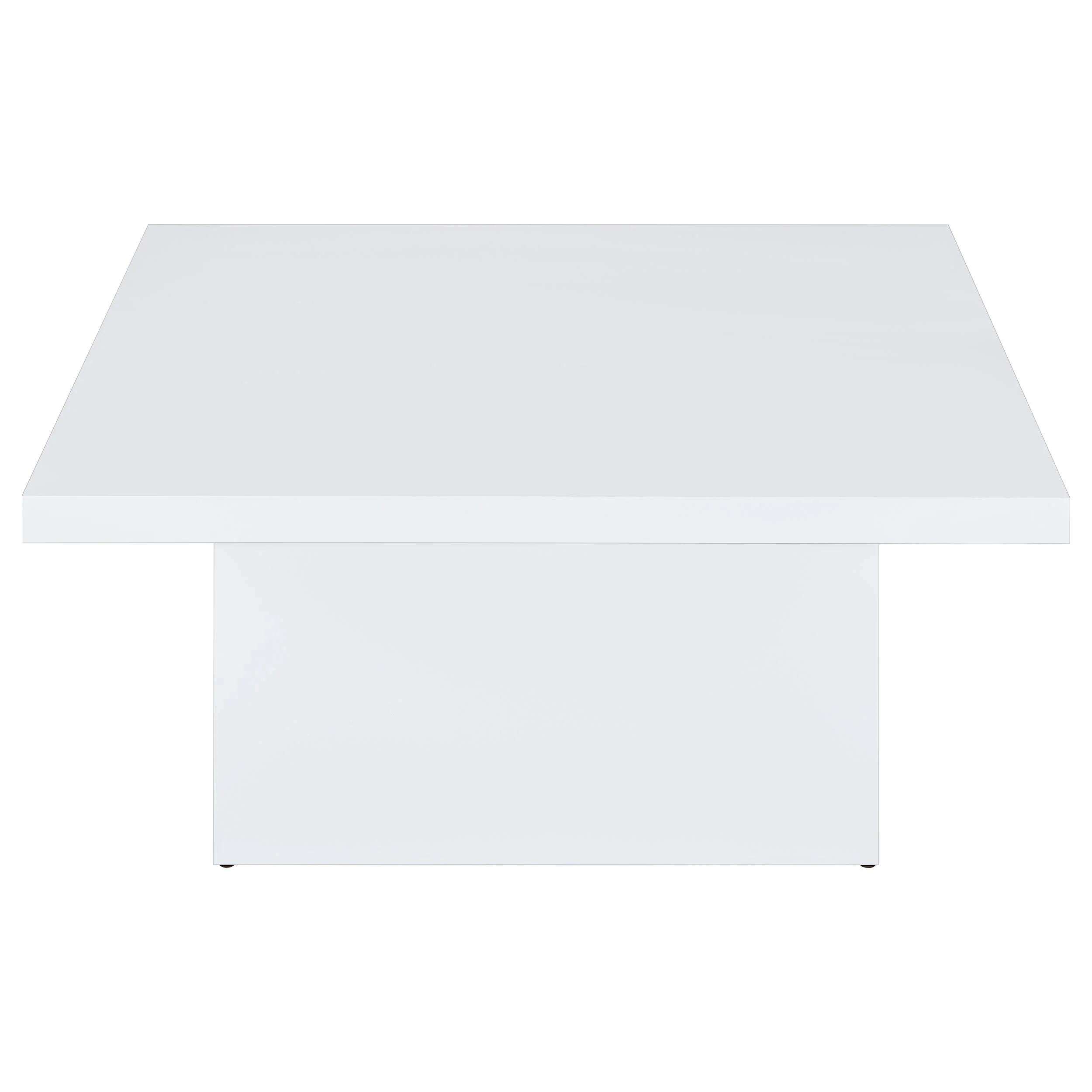 Devar 2-Piece Square Coffee End Table Set White High Gloss - Image 10
