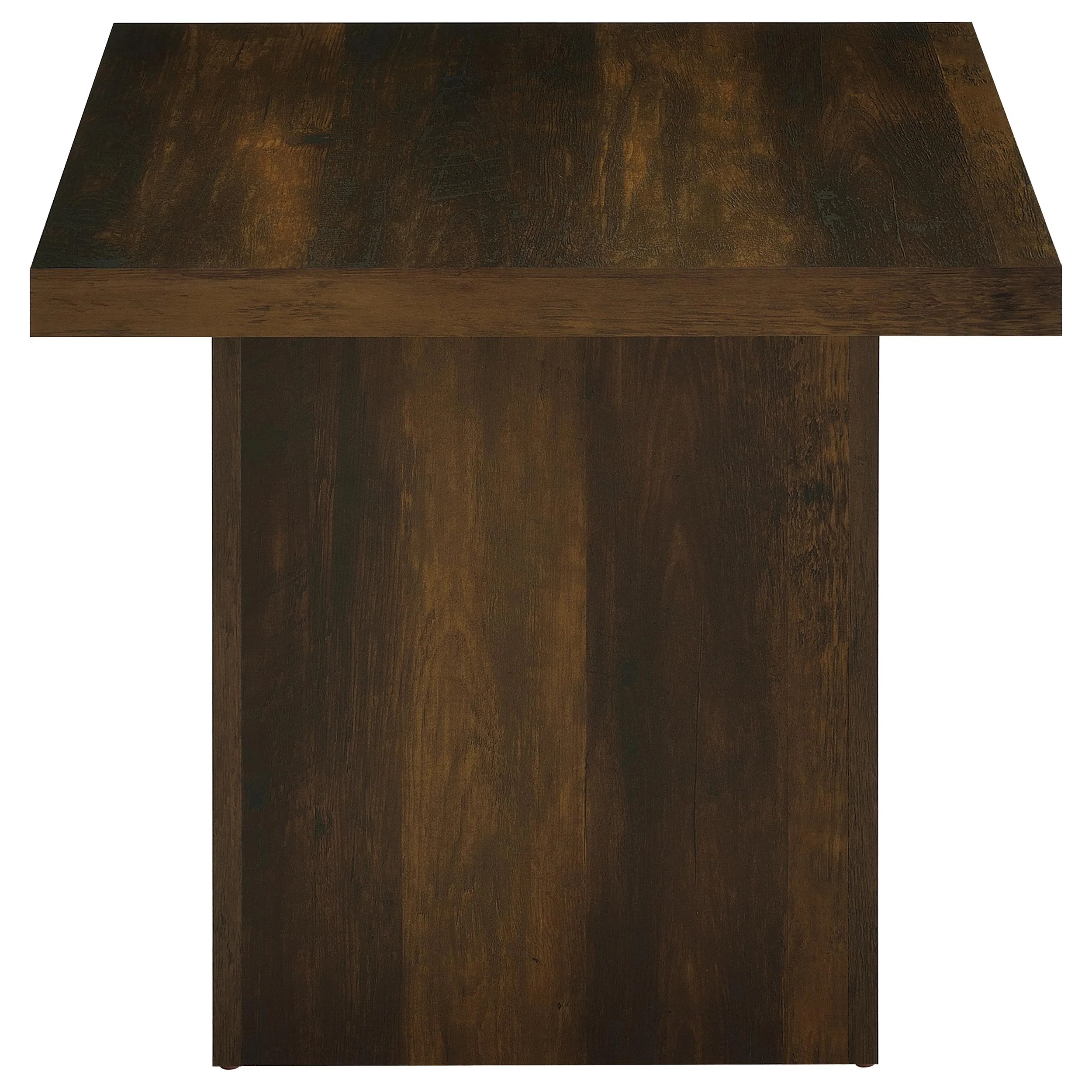 Devar Square Dark Pine End Table - Image 6