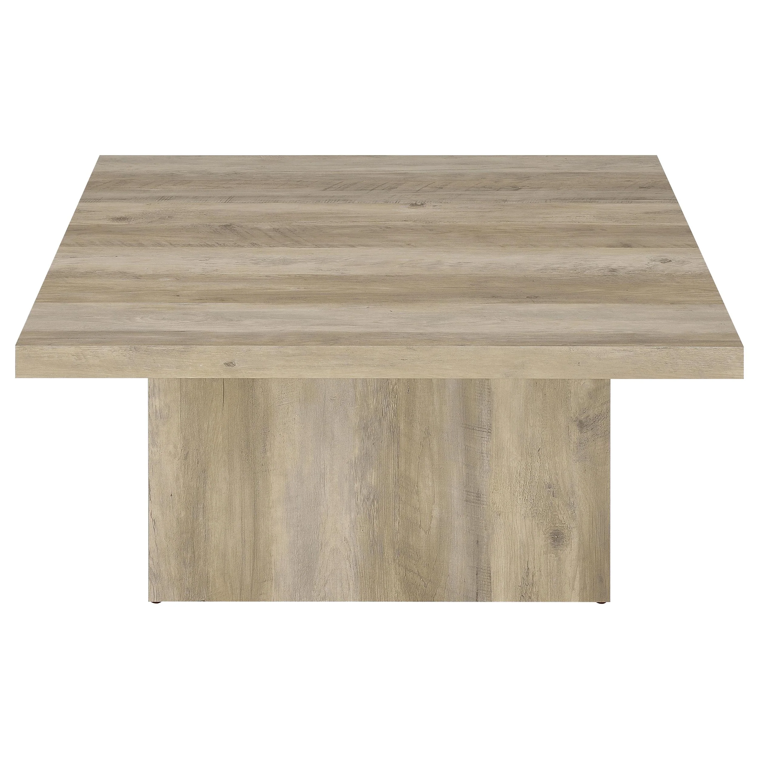 Devar Square Engineered Wood Coffee Table Distressed Pine - Image 4