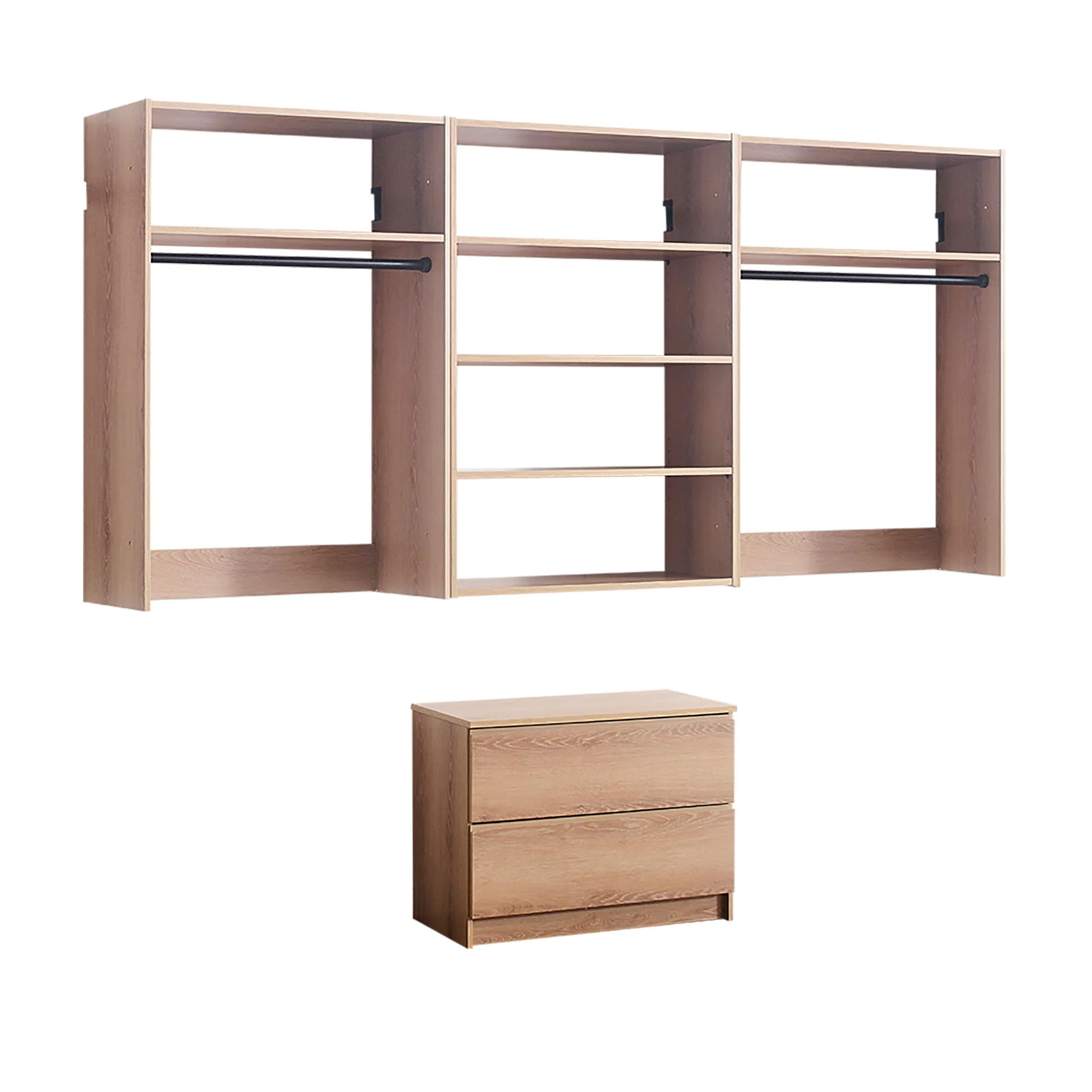 Devi - Wall Mounted Closet System With Modular Units - Image 2