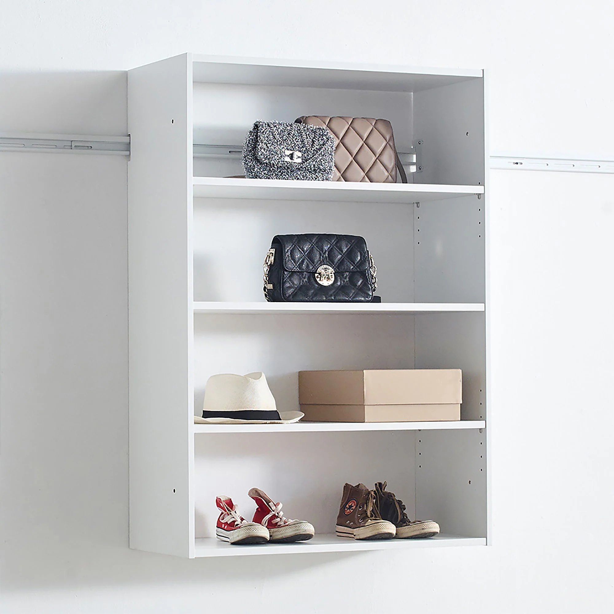 Devi - Wall Mounted Wood Closet System With Modular Units - Image 11