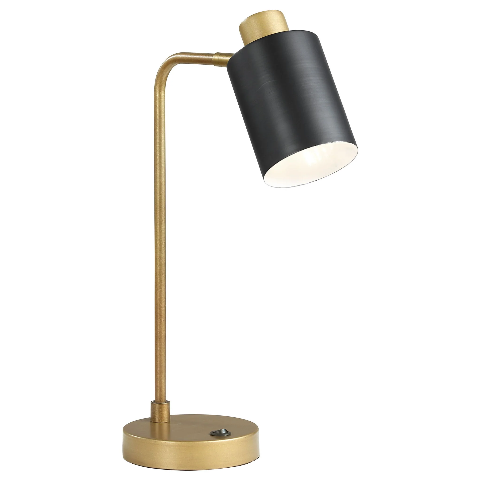 Dharma - Adjustable Table Lamp With Shade - Antique Brass - Image 2