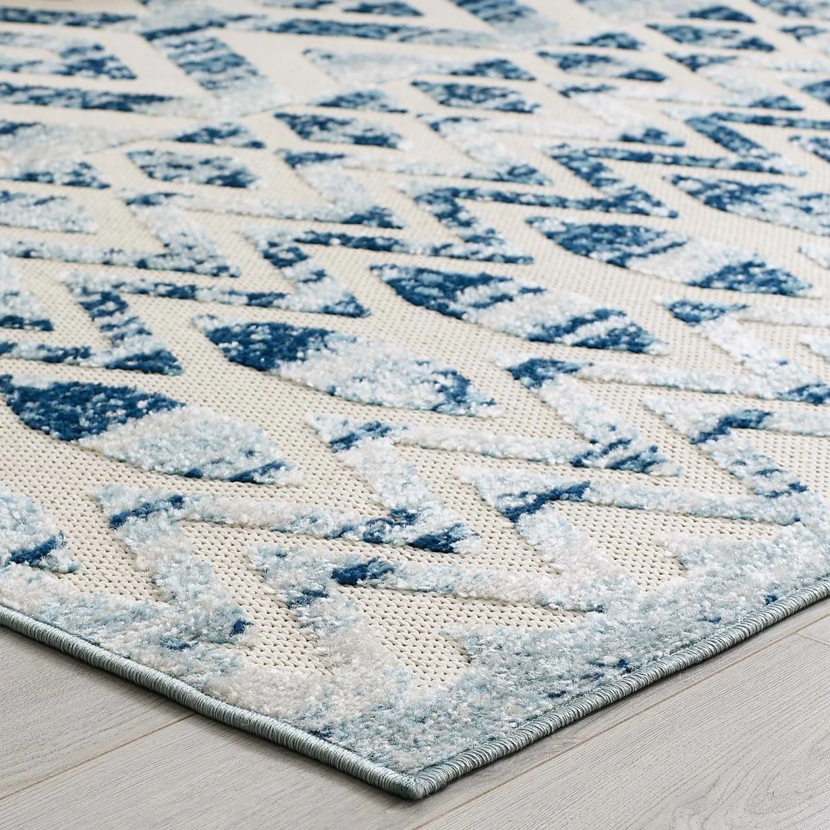 Diamond Chevron Moroccan Trellis Indoor/Outdoor Rug - Geometric Pattern Area Rug - Image 14
