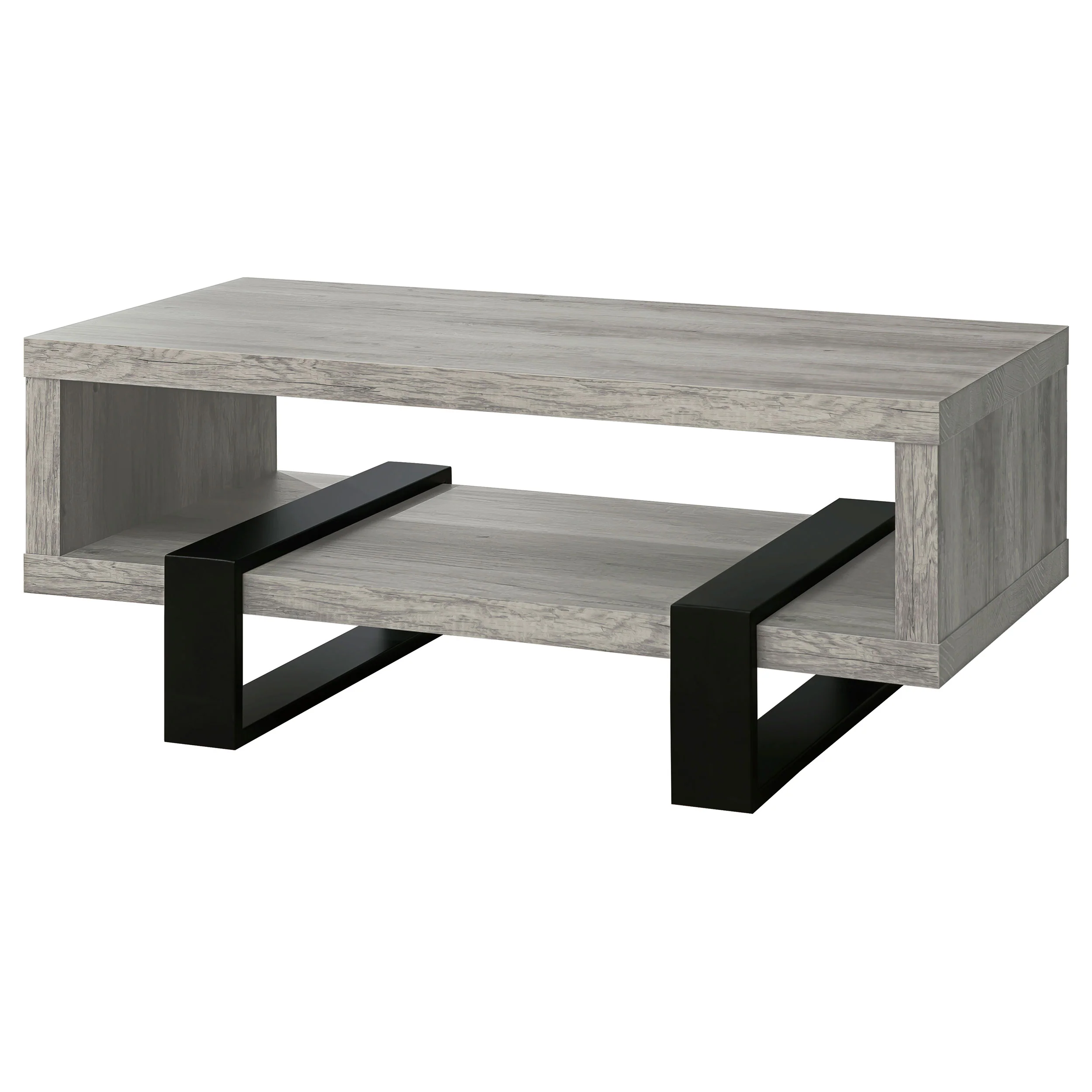 Dinard Grey Driftwood Cocktail Coffee Table - Image 3