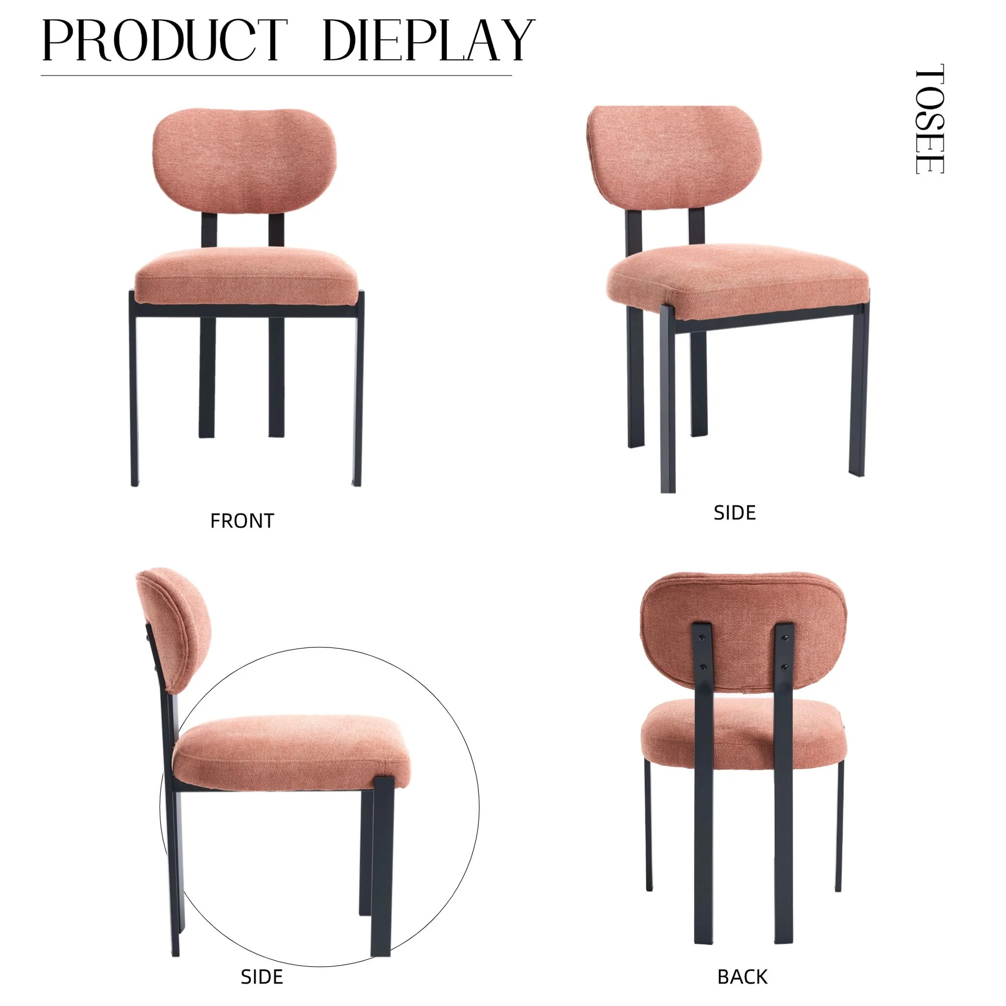 Dining Armless Chairs (Set of 2) - Image 3