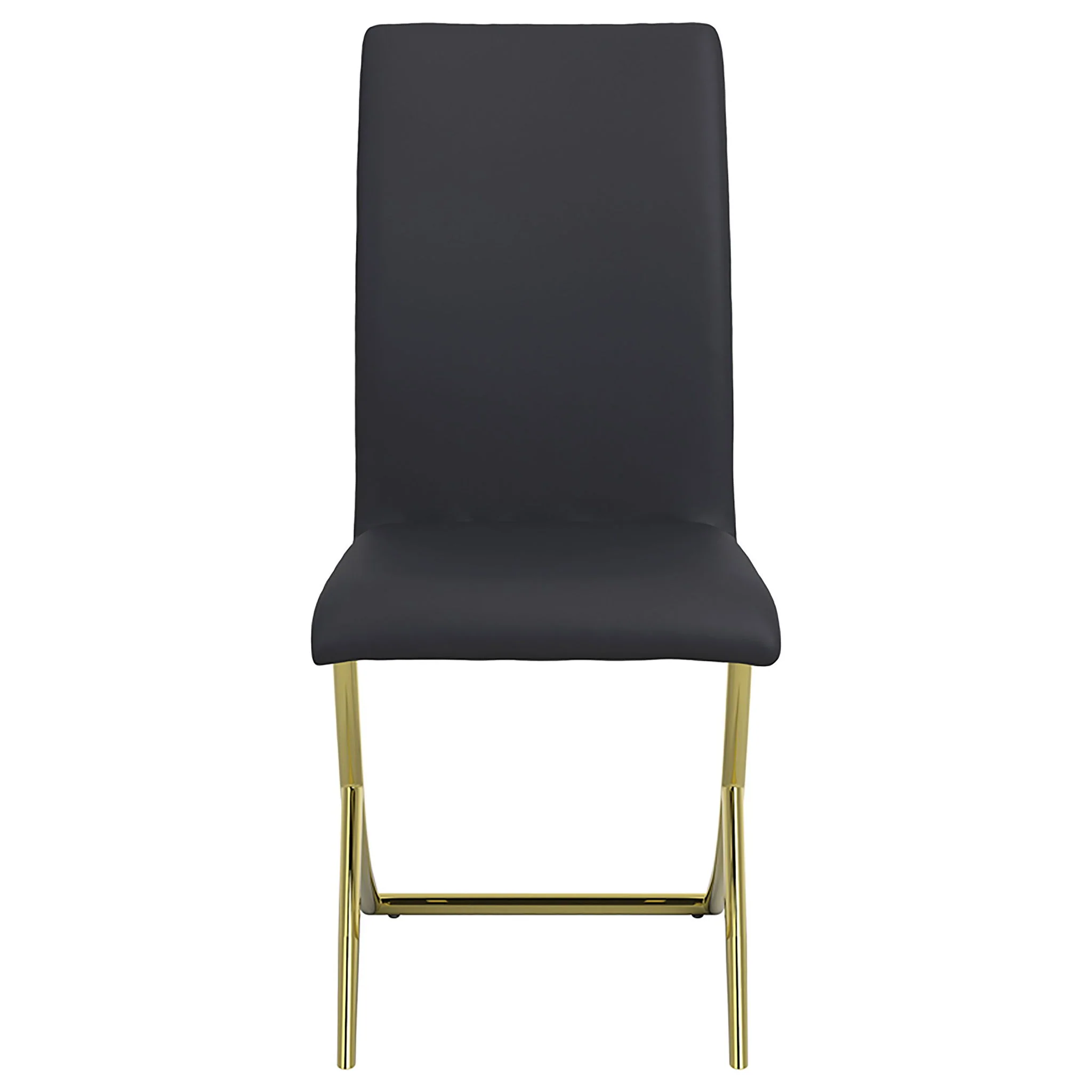 Dining Chairs (Set of 2) - Black / Gold - Image 8