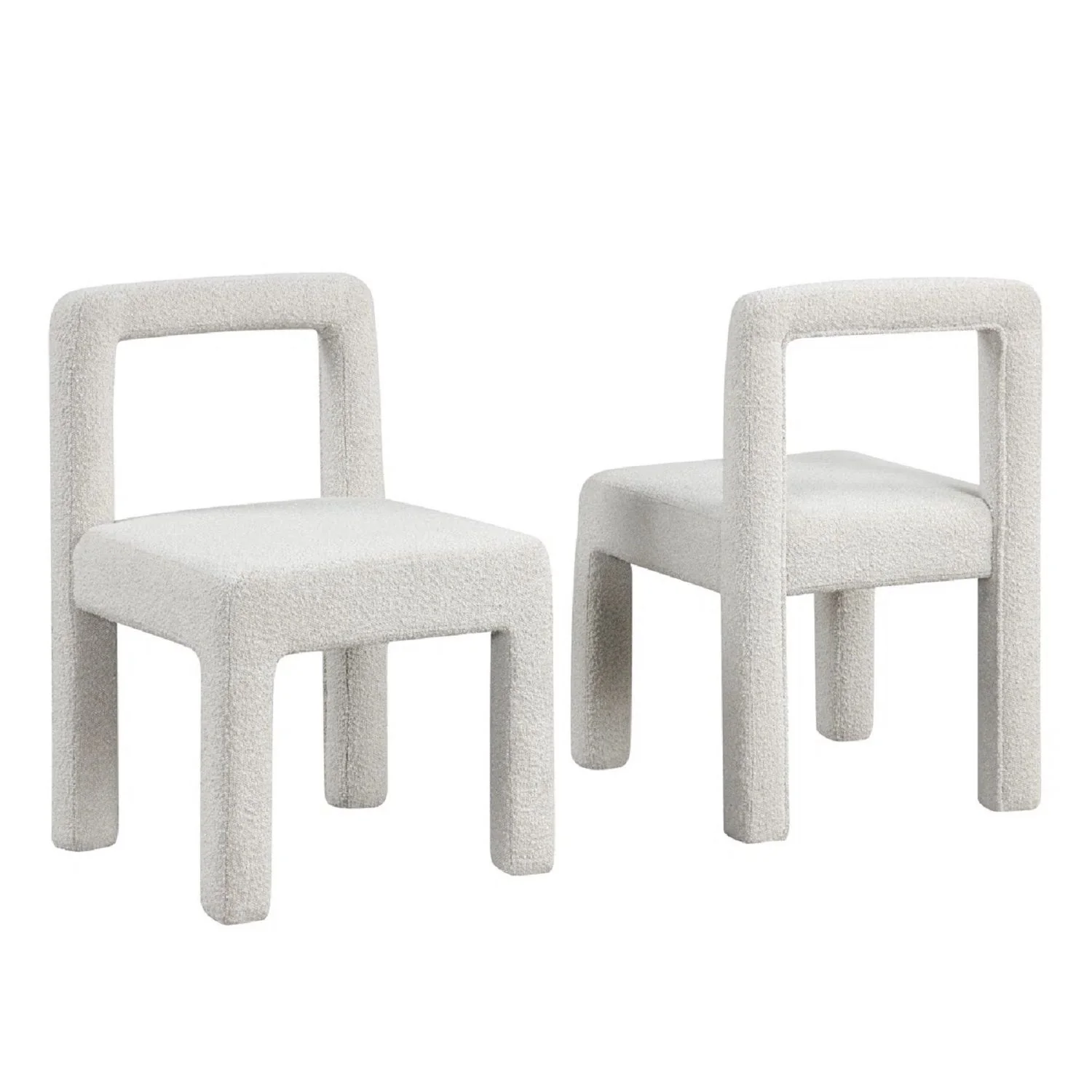 Dining Chairs With Square Open Back (Set of 2) - Image 2