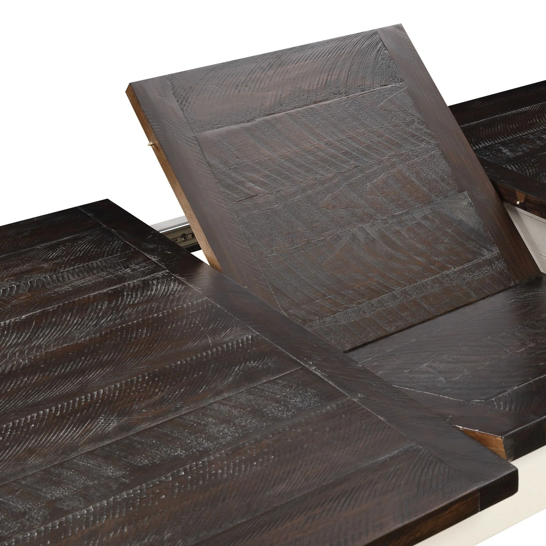 Dining Table With Leaf, Expandable - Brown - Image 5