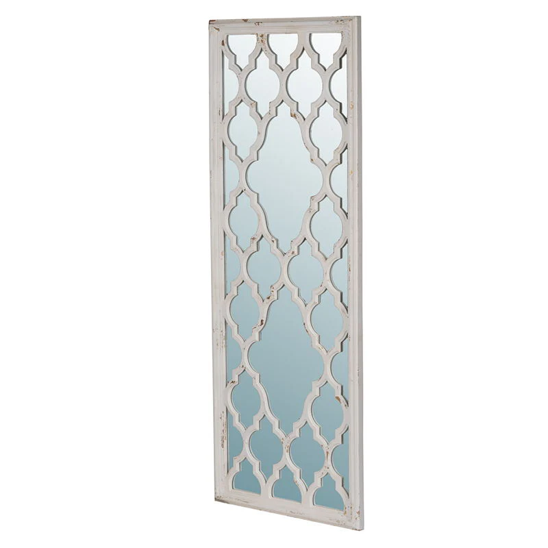 Distressed Floor Mirror, Full Body Mirror For Bathroom Bedroom Living Room - White - Image 6