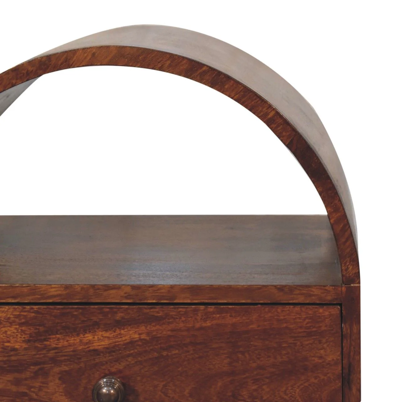Dome Bedside Table - Brown - Image 9
