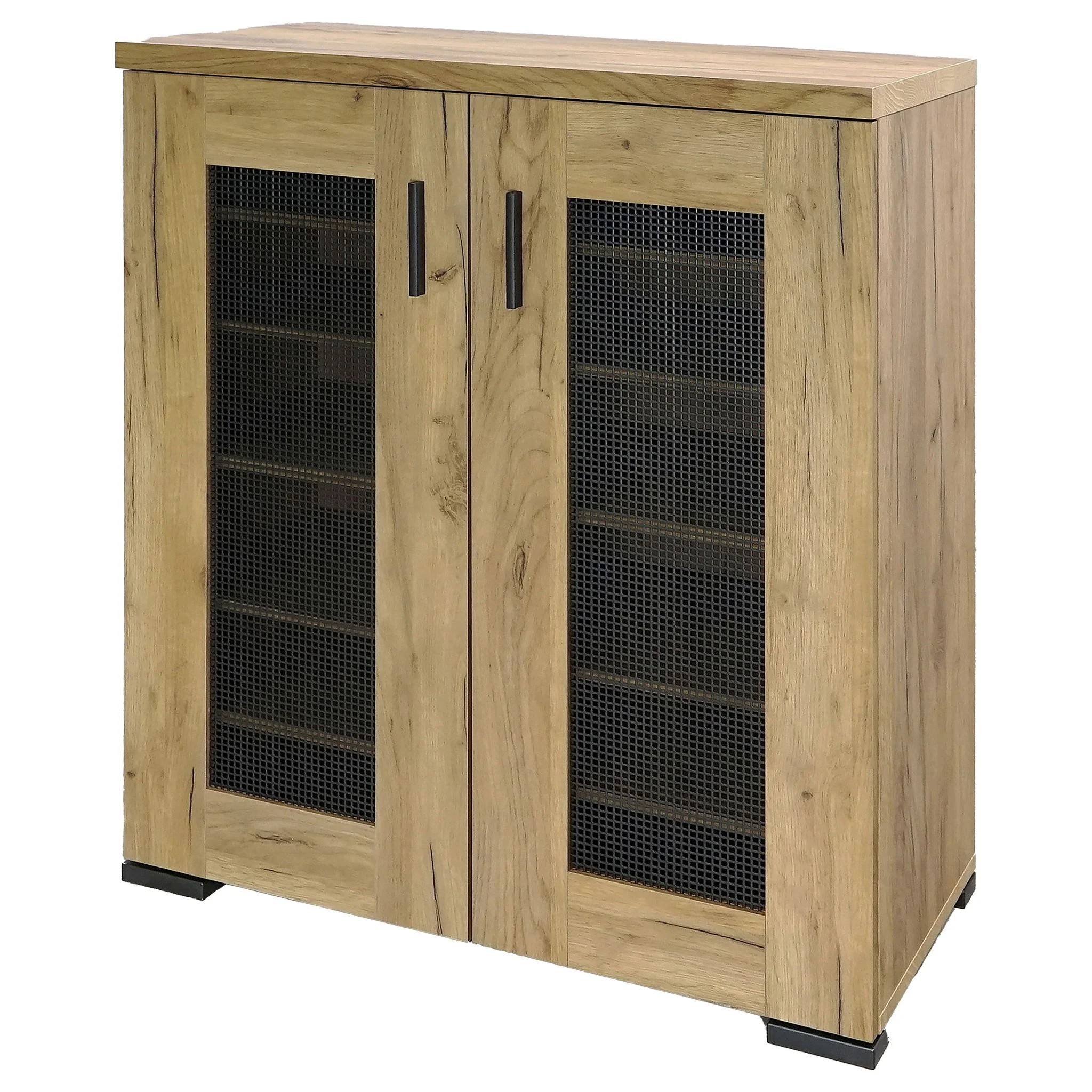 Door Accent Cabinet With Screens - Brown - Image 3