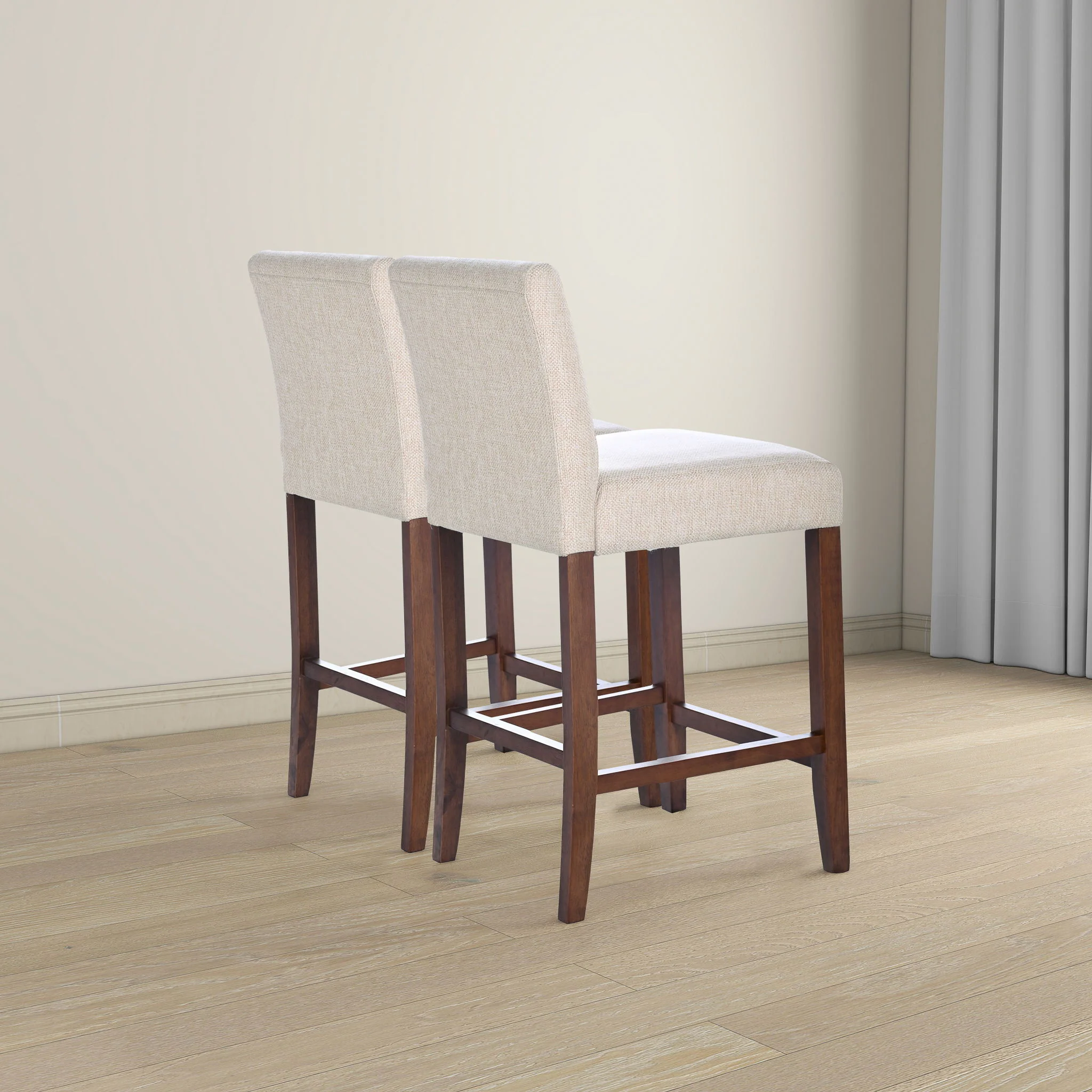 Dorian - Counter Chair (Set of 2) - Beige - Image 4