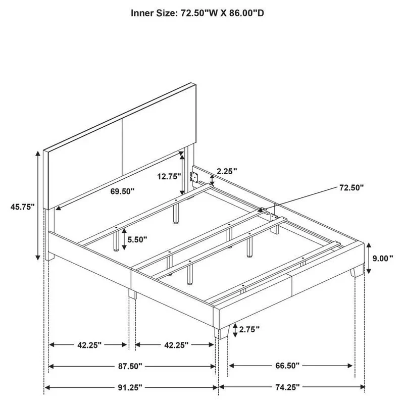 Dorian Upholstered Panel Bed - Image 109