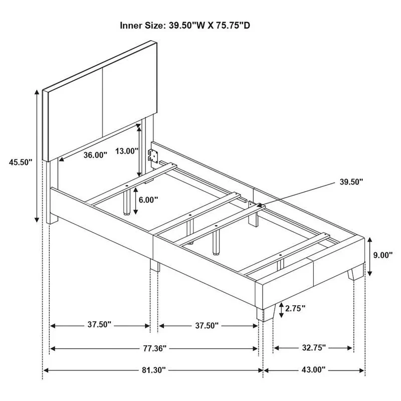 Dorian Upholstered Panel Bed - Image 112
