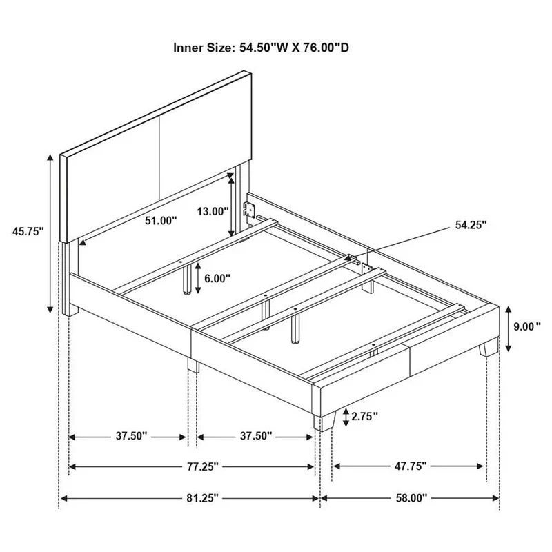 Dorian Upholstered Panel Bed - Image 83