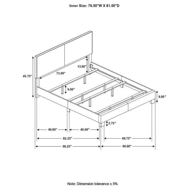 Dorian Upholstered Panel Bed - Image 87