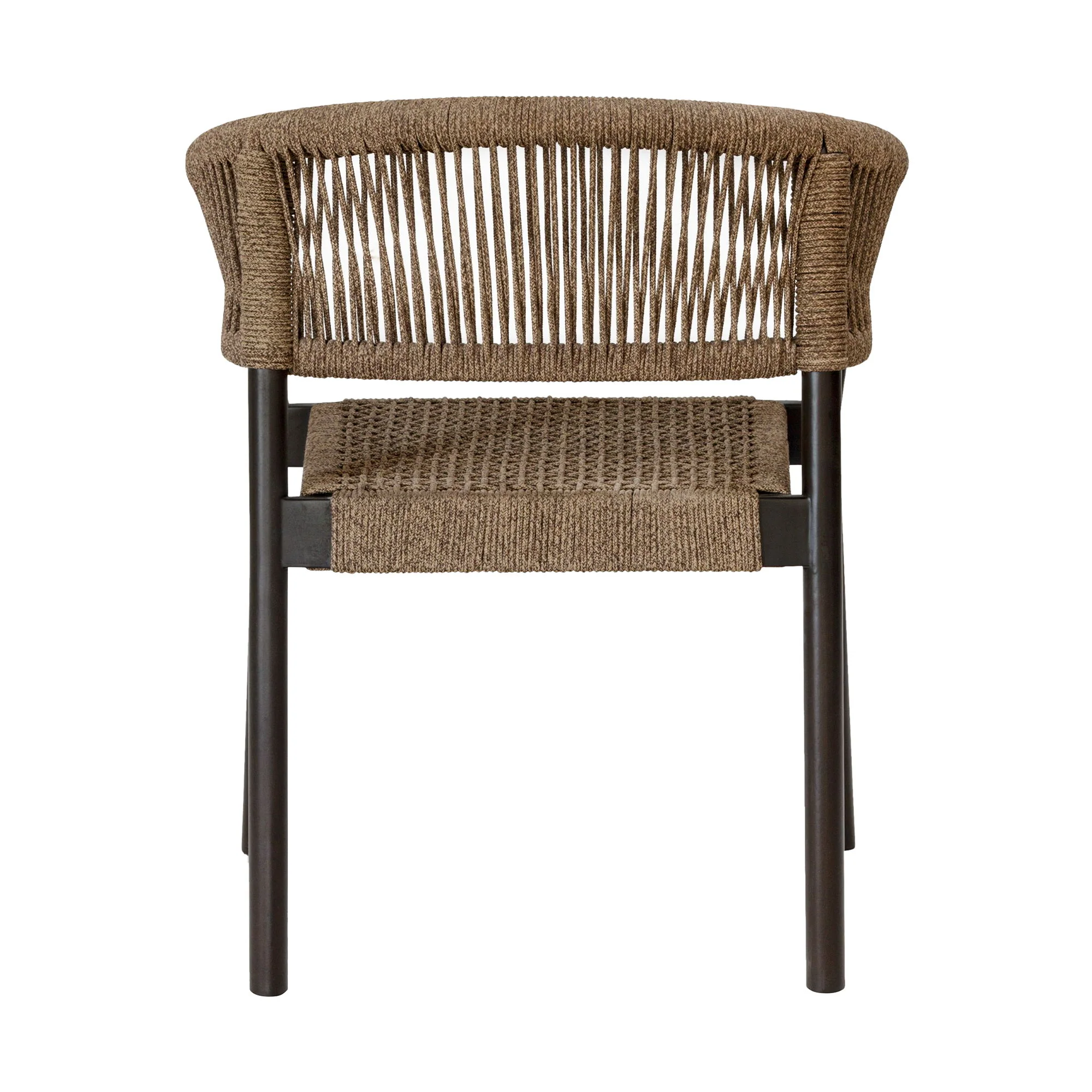 Doris - Outdoor Patio Dining Chair (Set of 2) - Dark Eucalyptus / Truffle - Image 6