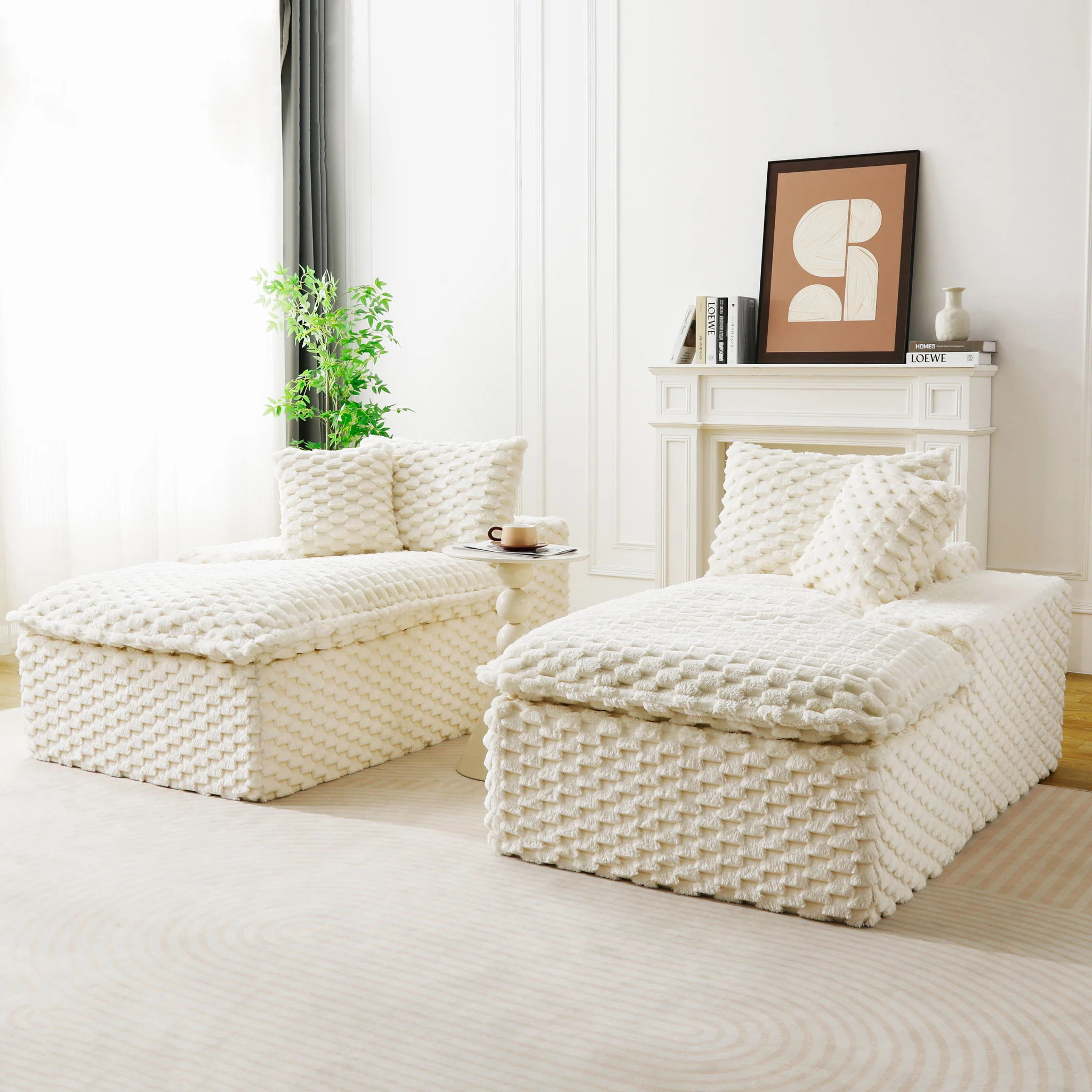 Double Chaise Lounge With Full Compressed Sponge - Image 29