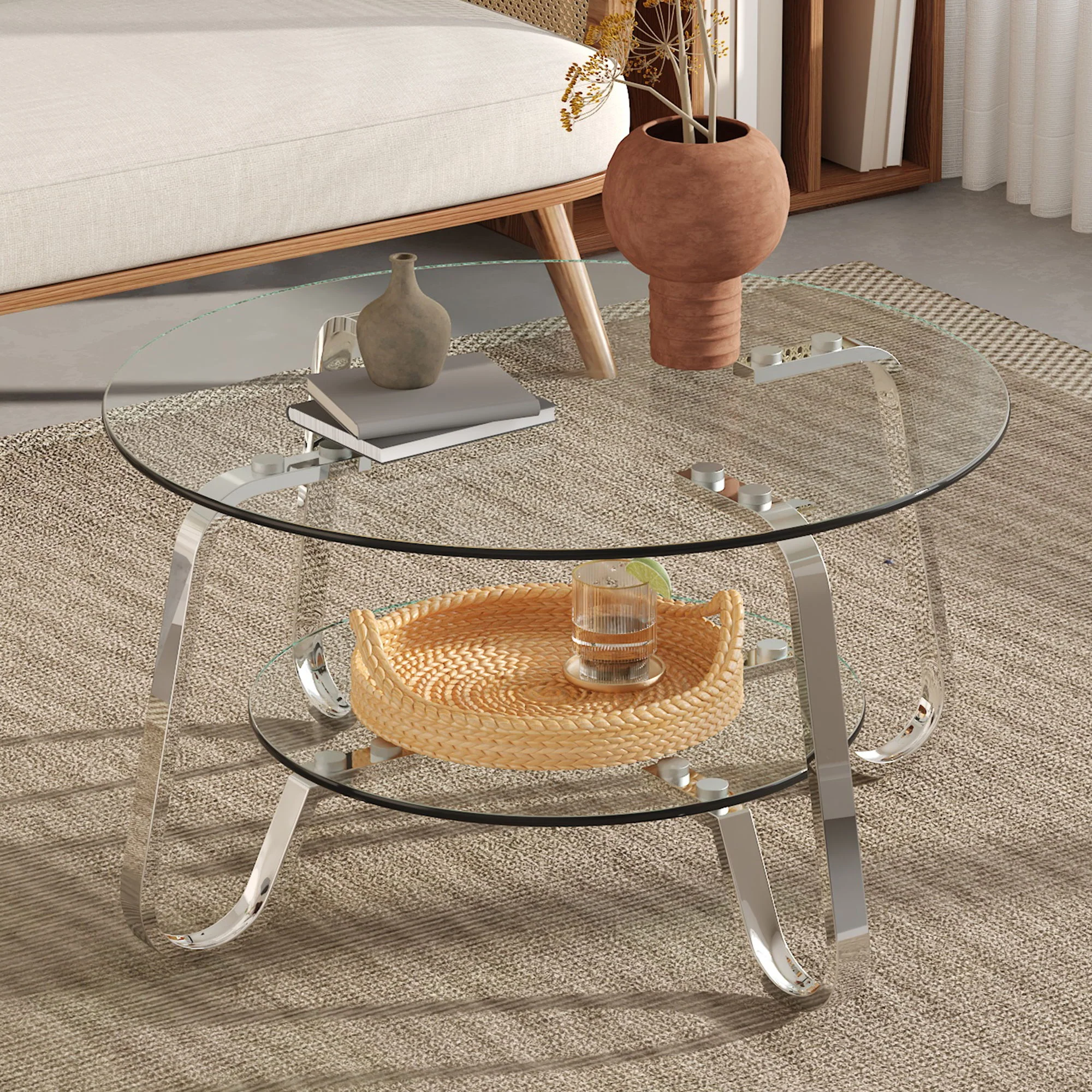Double Layer Coffee Table - Image 21