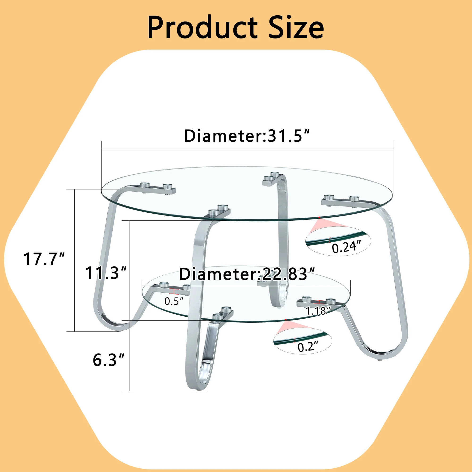 Double Layer Coffee Table - Image 26