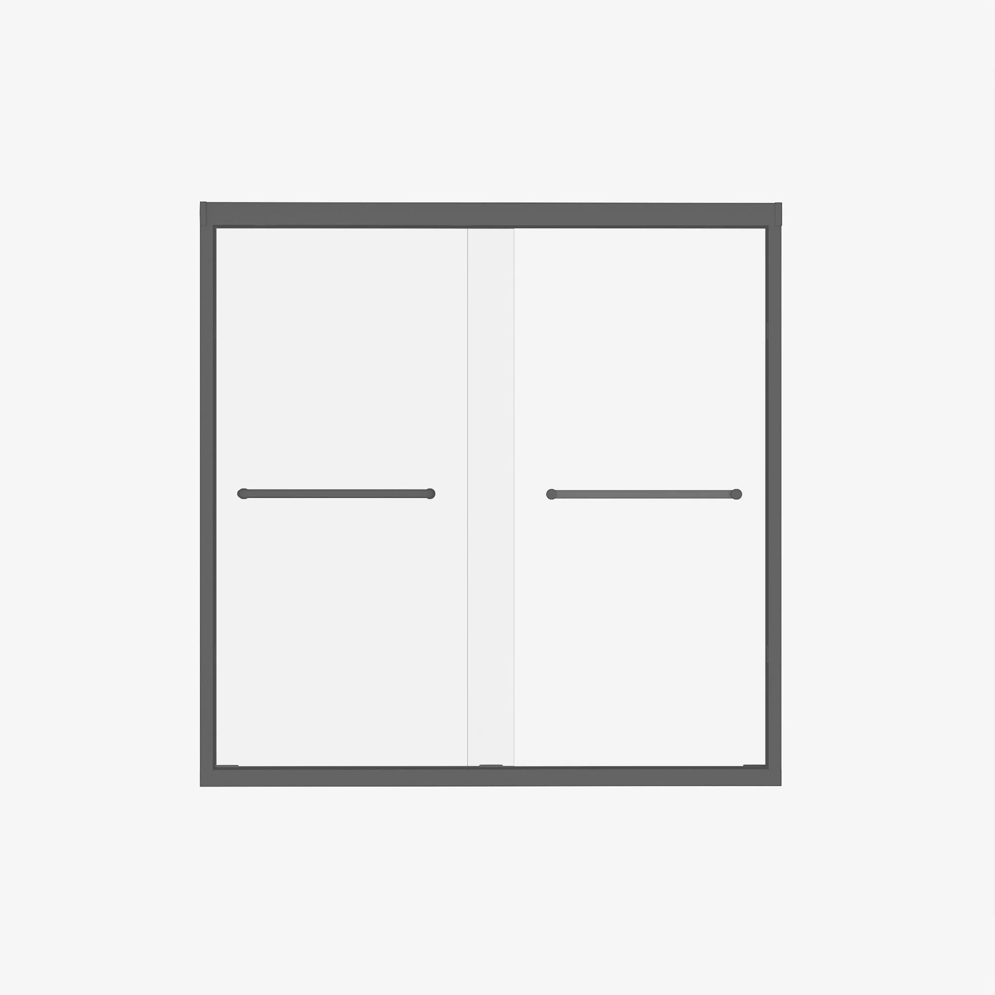 Double Sliding Shower Door With Explosion Proof Film - Image 3