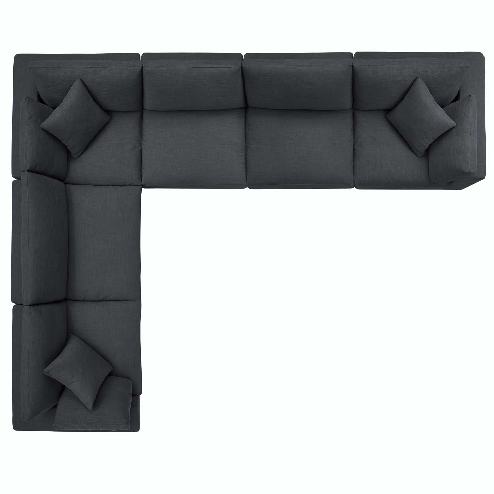 Down Filled Overstuffed 6-Piece Modular Sectional Sofa 158 Inch - Image 21