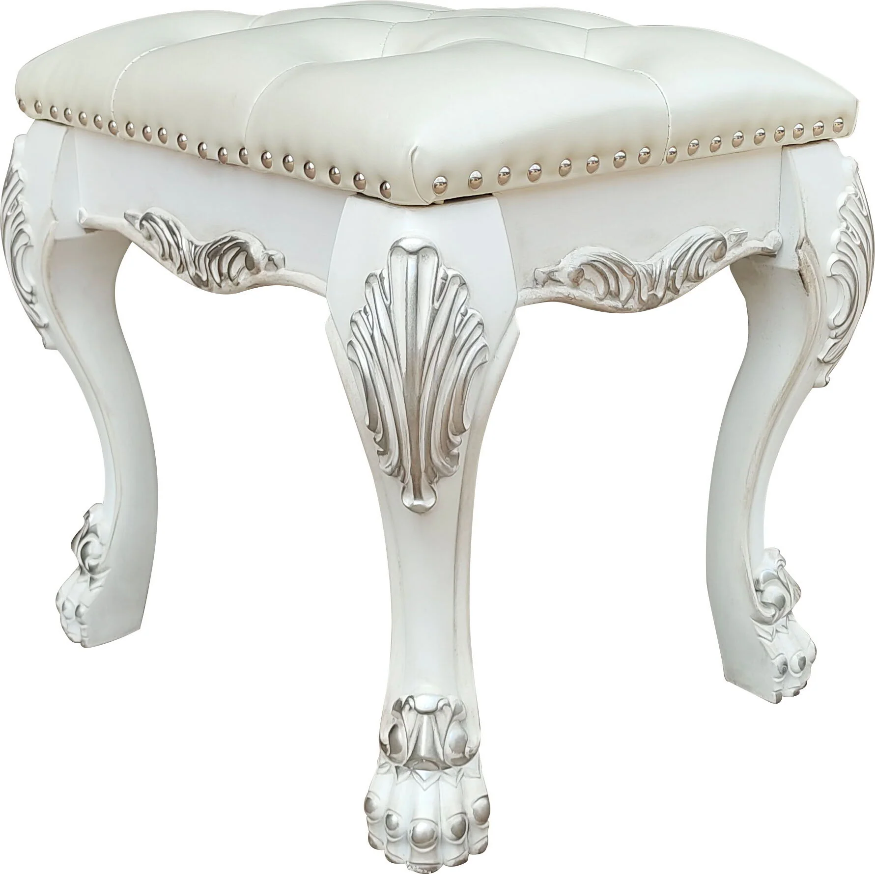 Dresden II - Vanity Stool - Bone White - Image 3