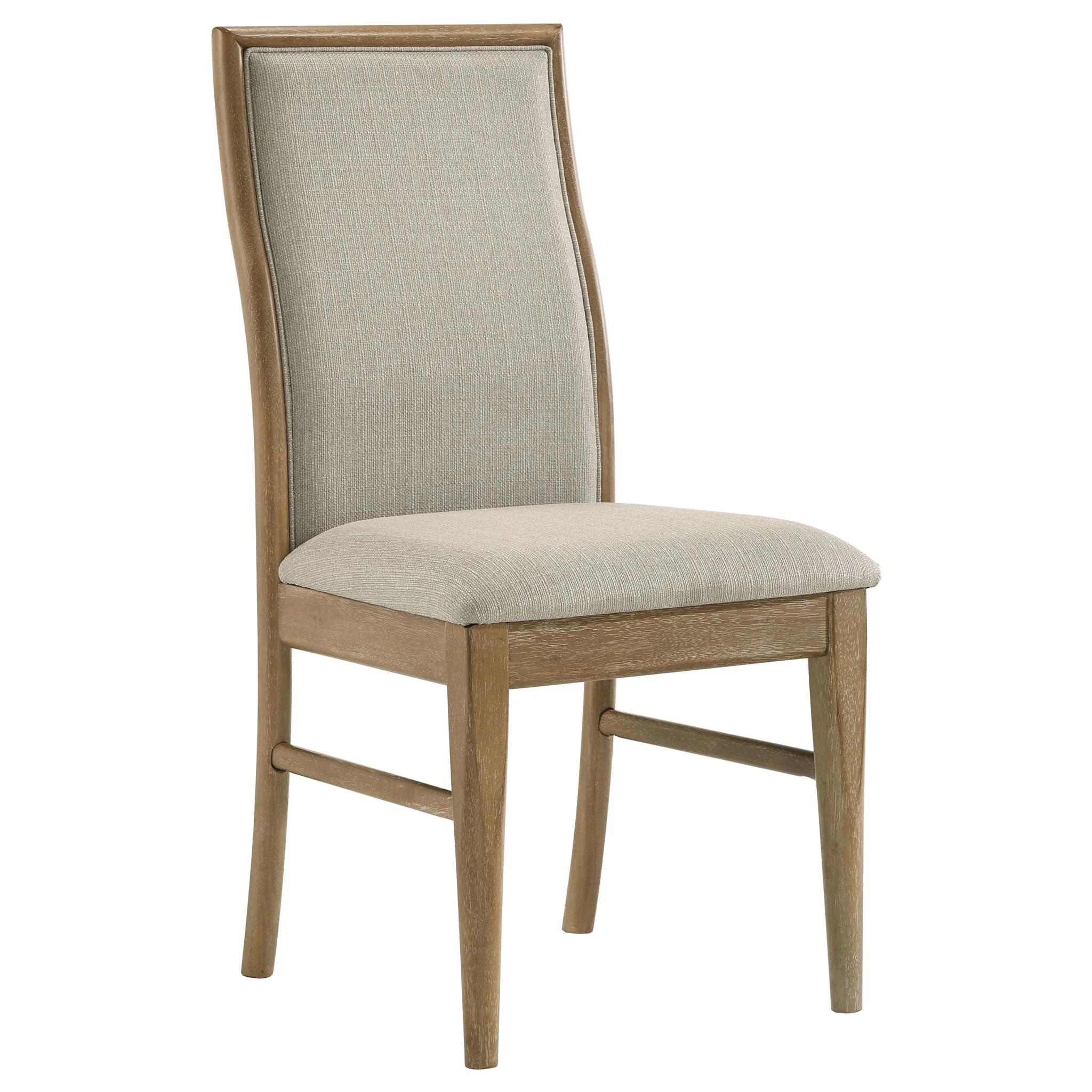 Dreydon - 7 Piece Dining Set With Upholstered Chairs - Light Brown - Image 8