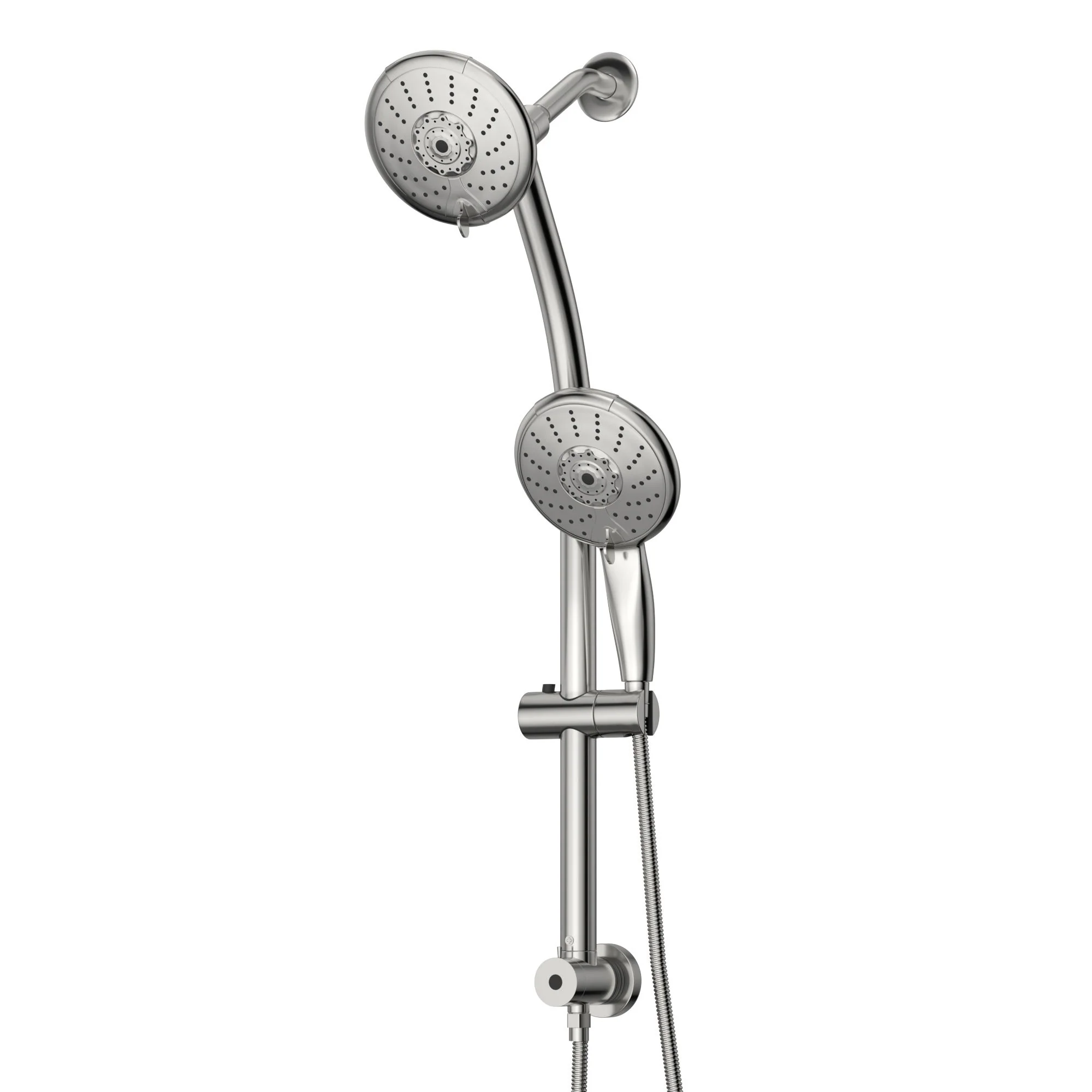 Dual Shower Head With Adjustable Slide Bar And Multi Function Settings - Image 2