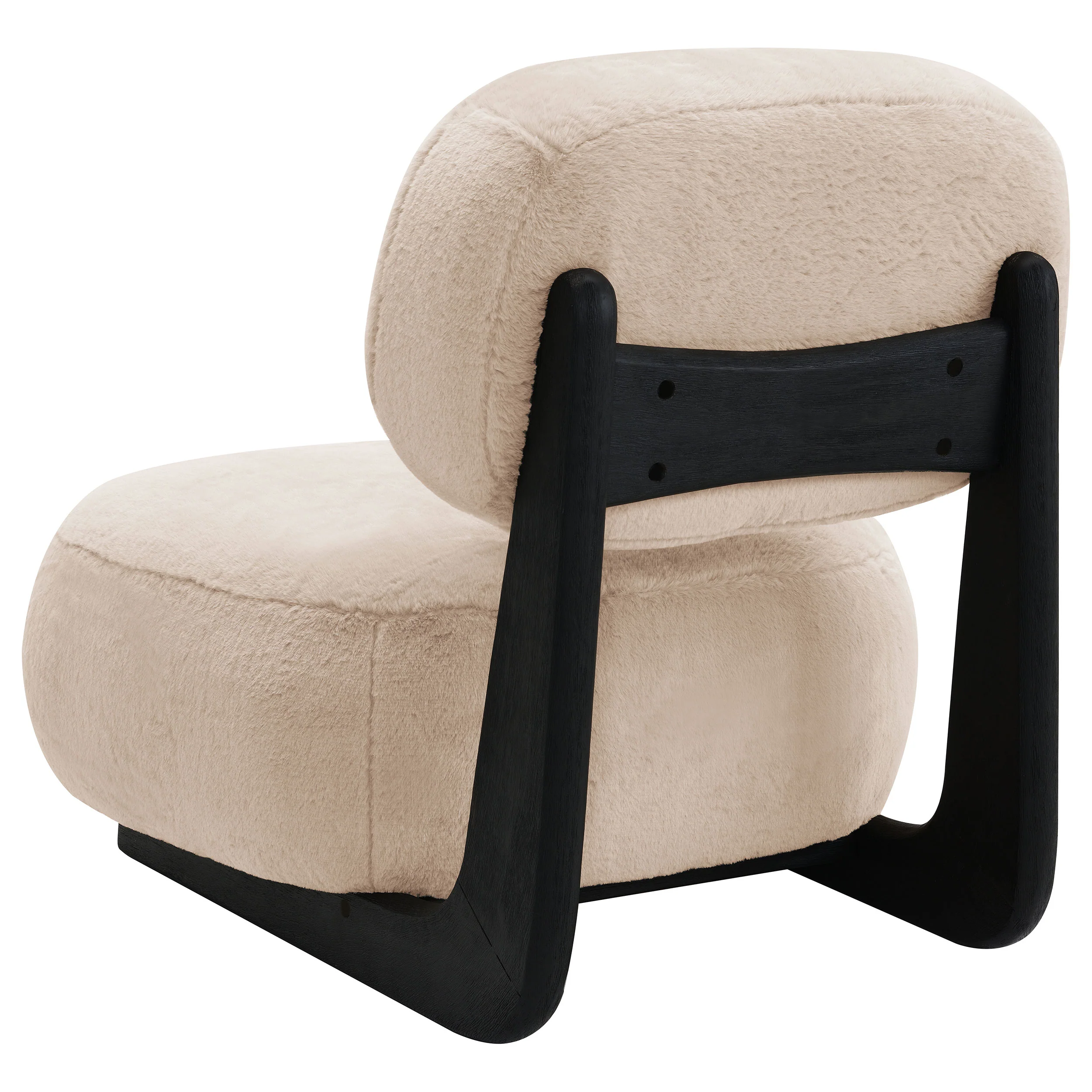 Duffie Upholstered Armless Accent Chair in Camel - Image 6