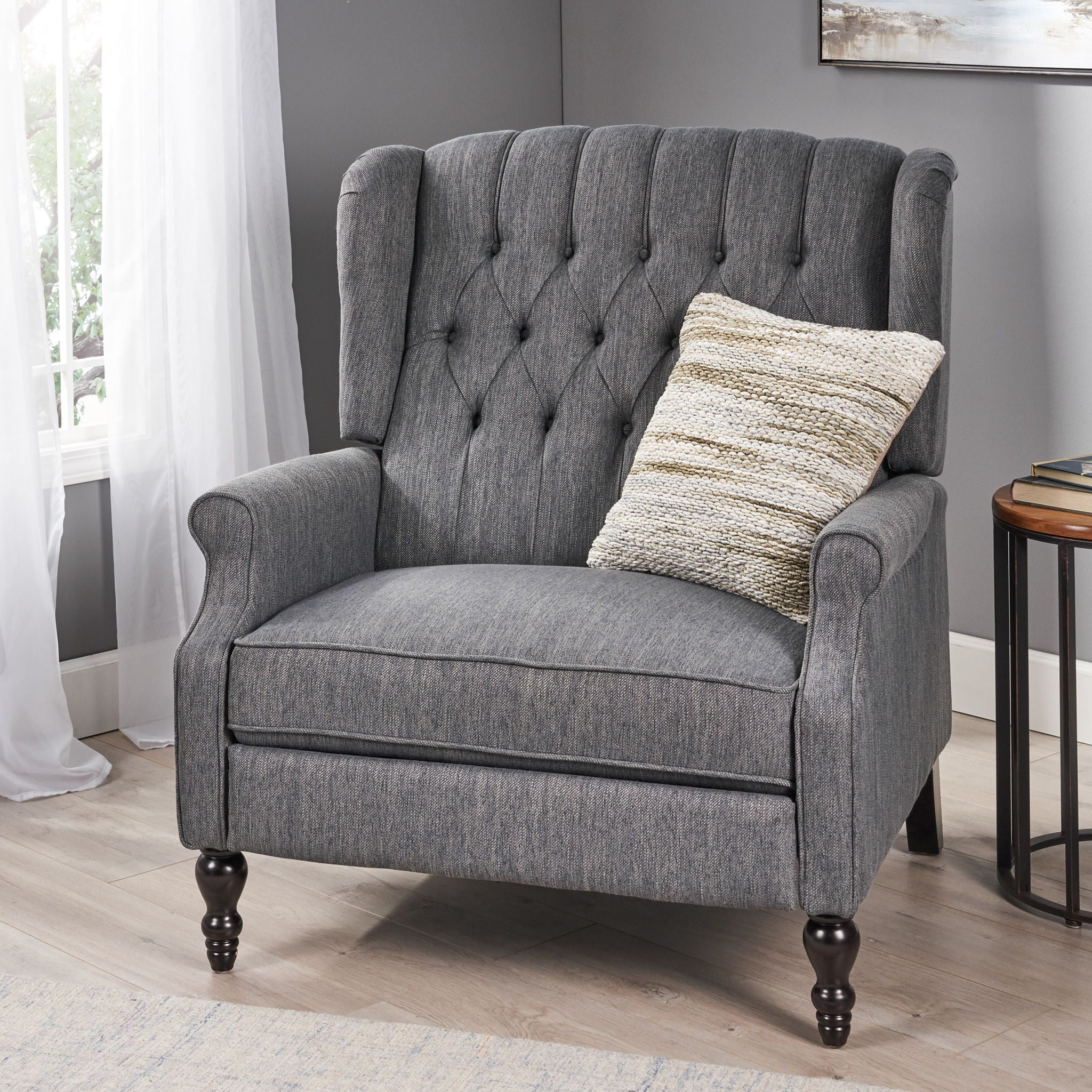 Dunham - Contemporary Fabric Tufted Oversized Pushback Recliner - Image 17
