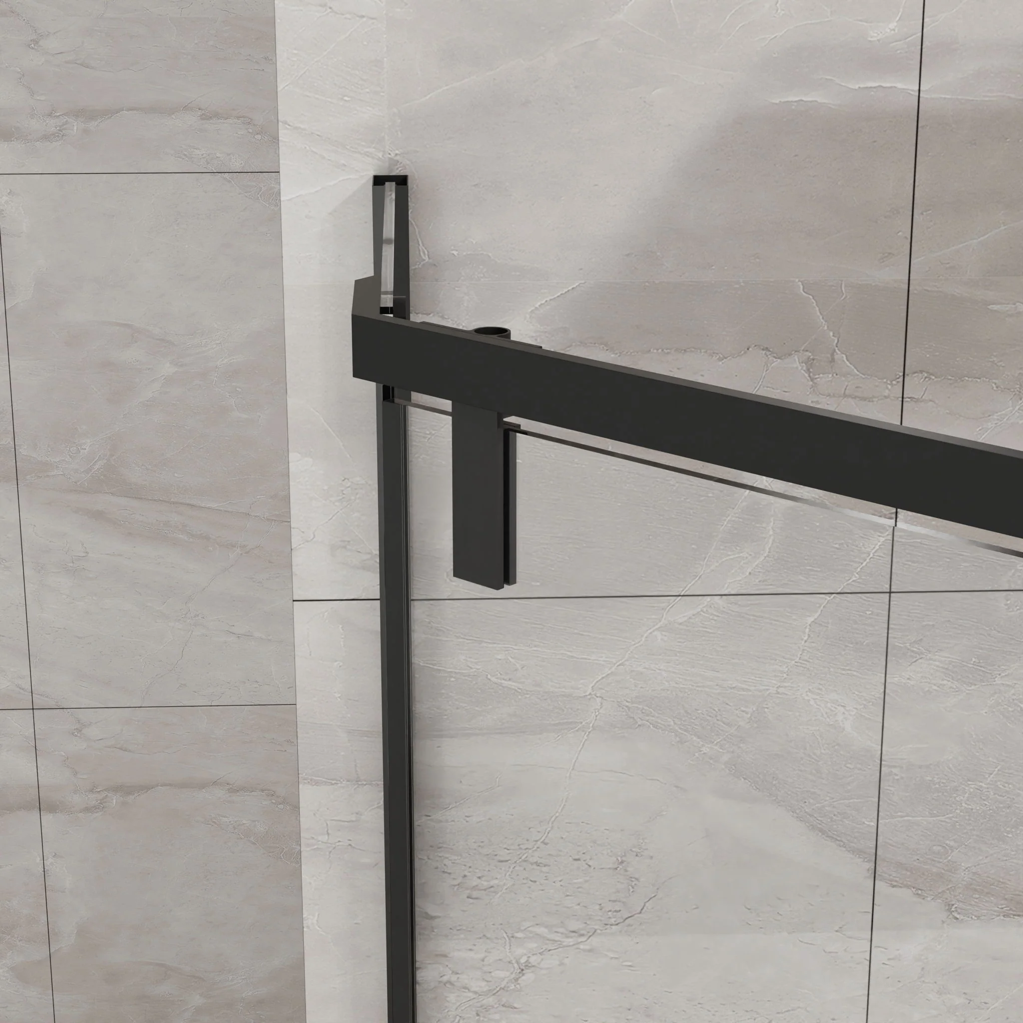Durable Hardware Neo Angle Frameless Shower Door With Acrylic Base Combo - Image 16