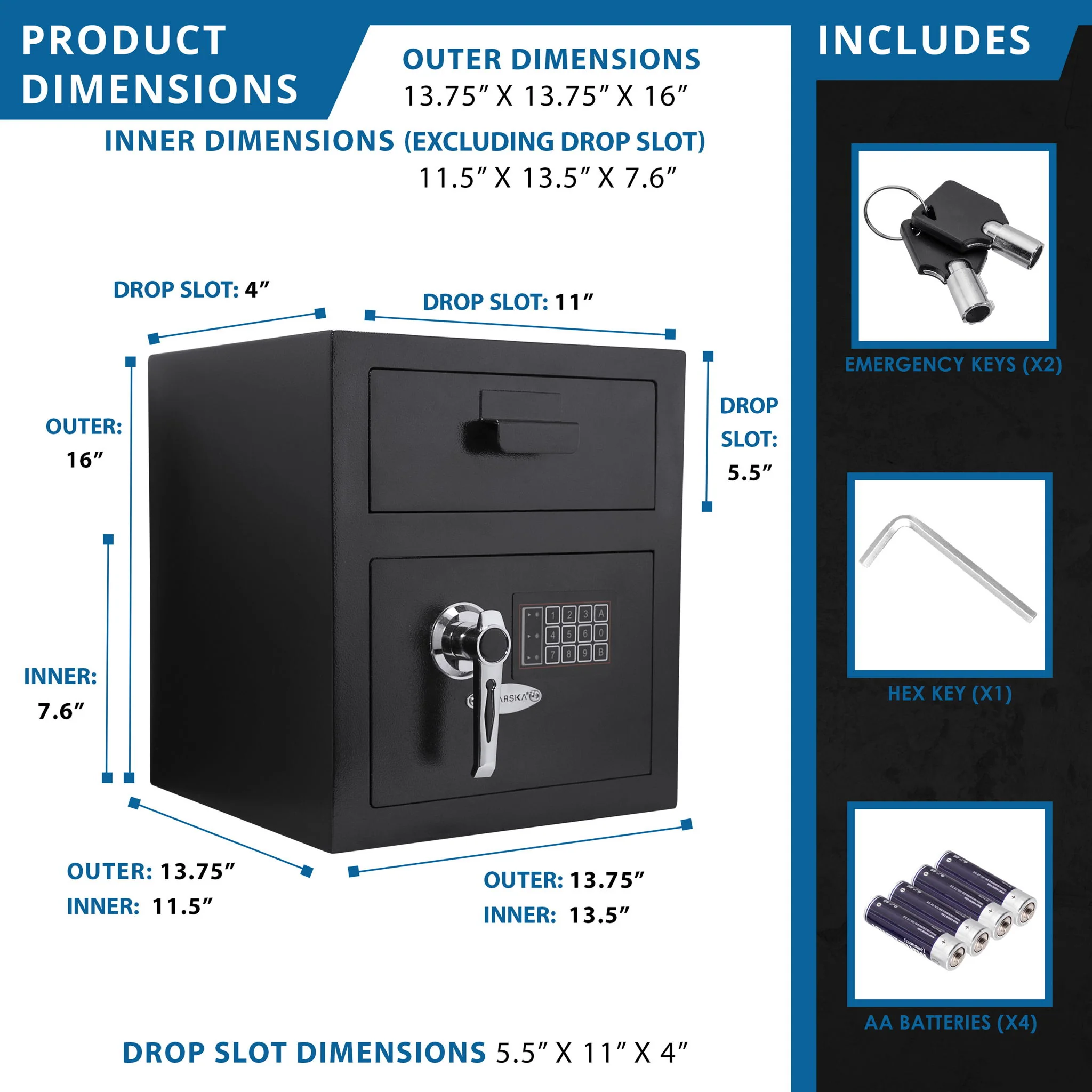Durable Keypad Depository Safe - Image 4