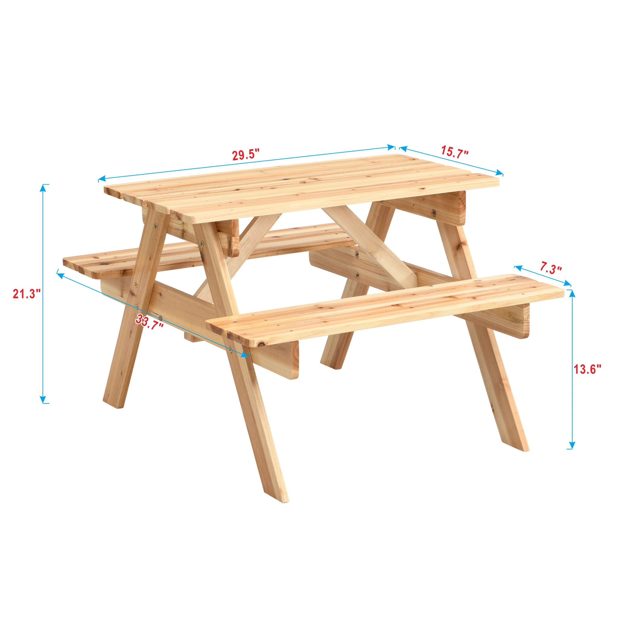Durable Solid Wood Children's Dining Table And Chairs Set, Multi-Functional - Image 7