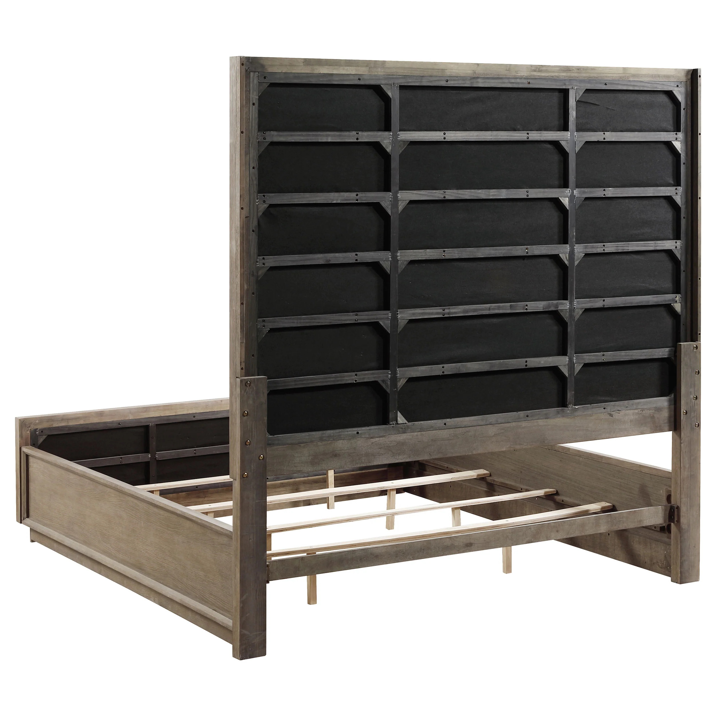 Durango 80-Inch Eastern King Panel Bed, Taupe Oak - Image 2