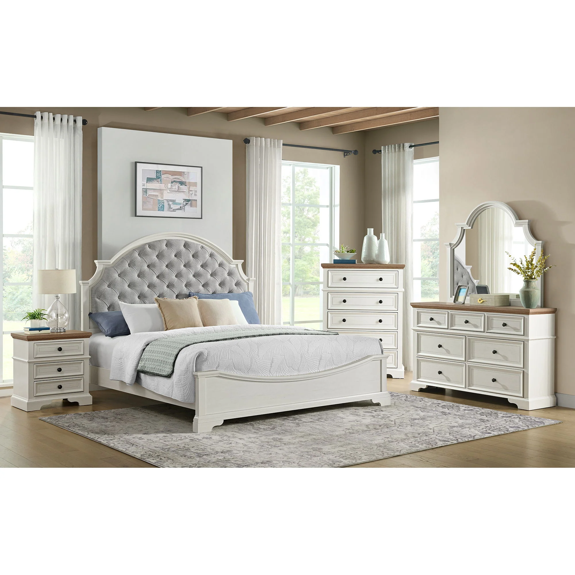 Eastwood - Youth 3-Drawer Nightstand - Brown And White - Image 5