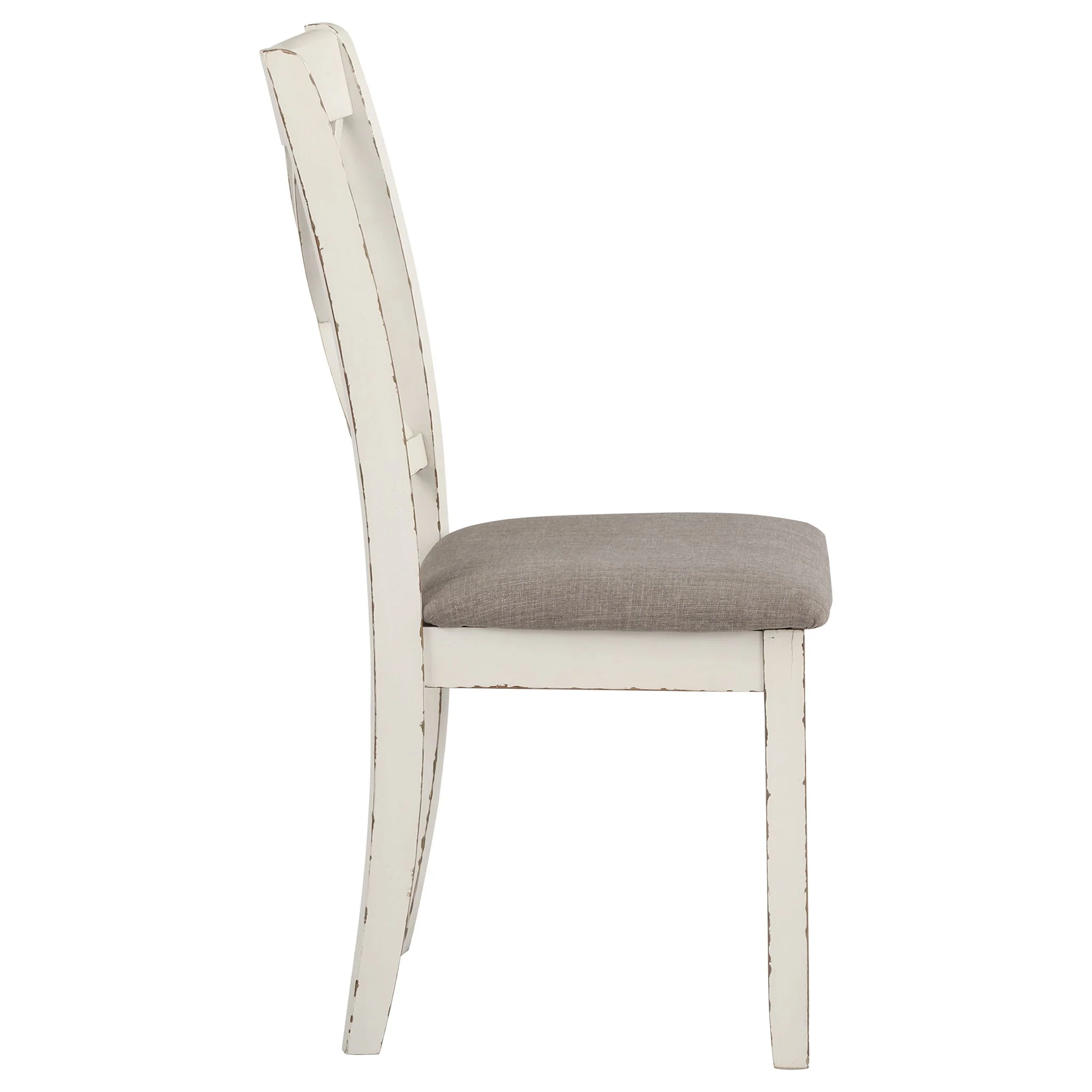 Ebers - 7 Dining Set With 2 Tone Upholstered Chairs - Vanilla White - Image 4