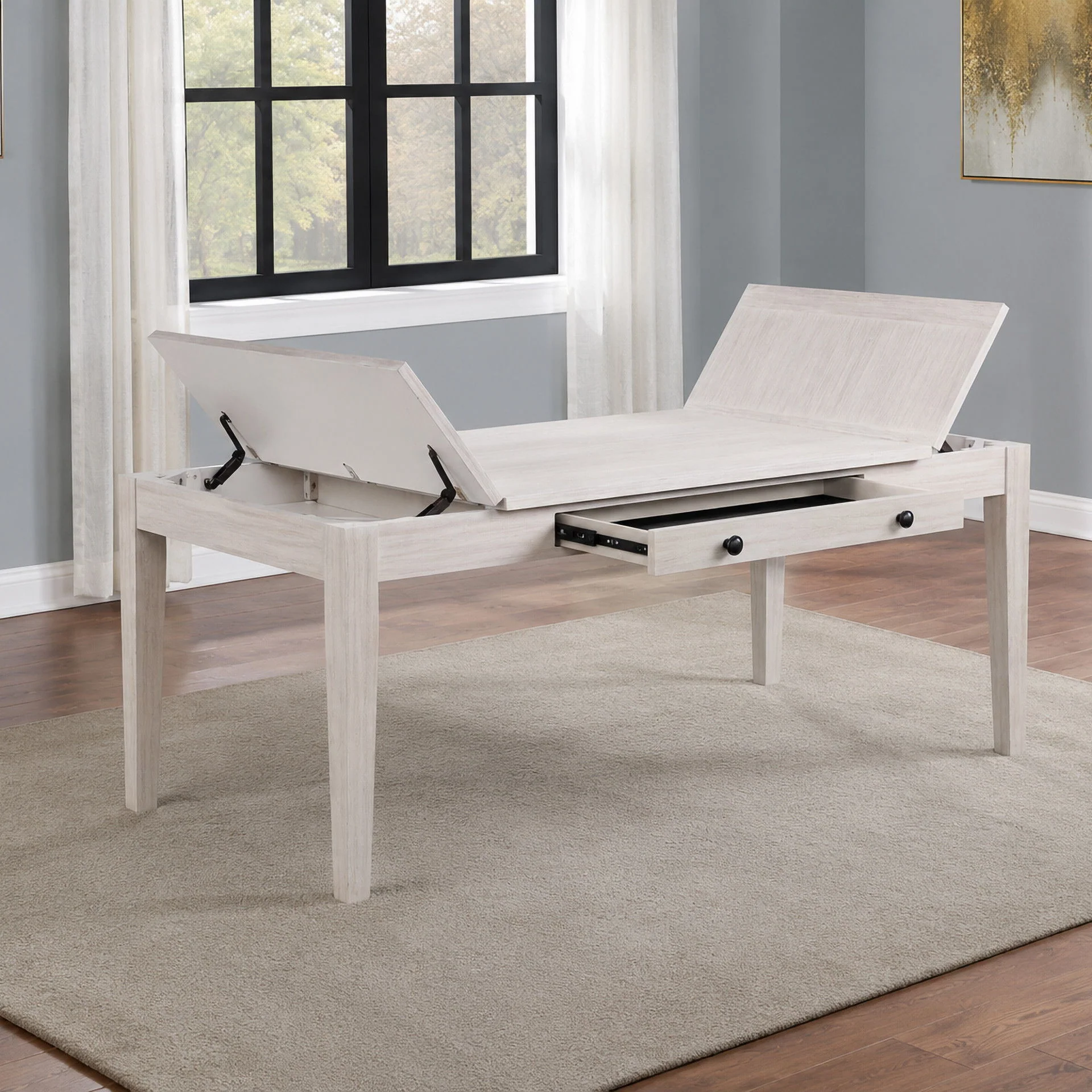 Echo - Rectangle Dining Table - Driftwood - Image 3