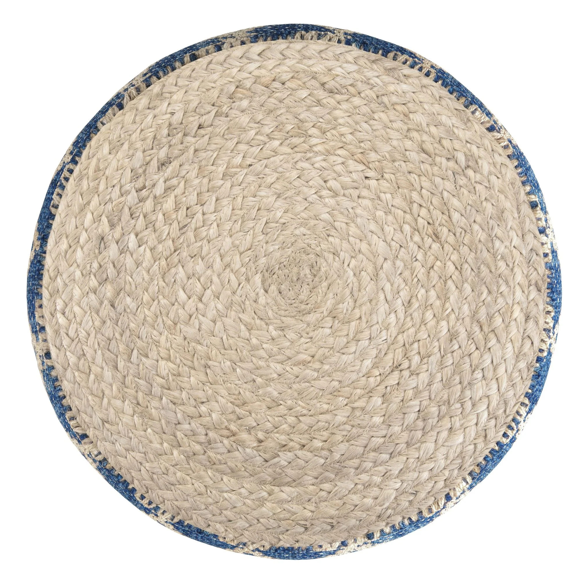 Edgeley - Handcrafted Round Pouf - Image 10