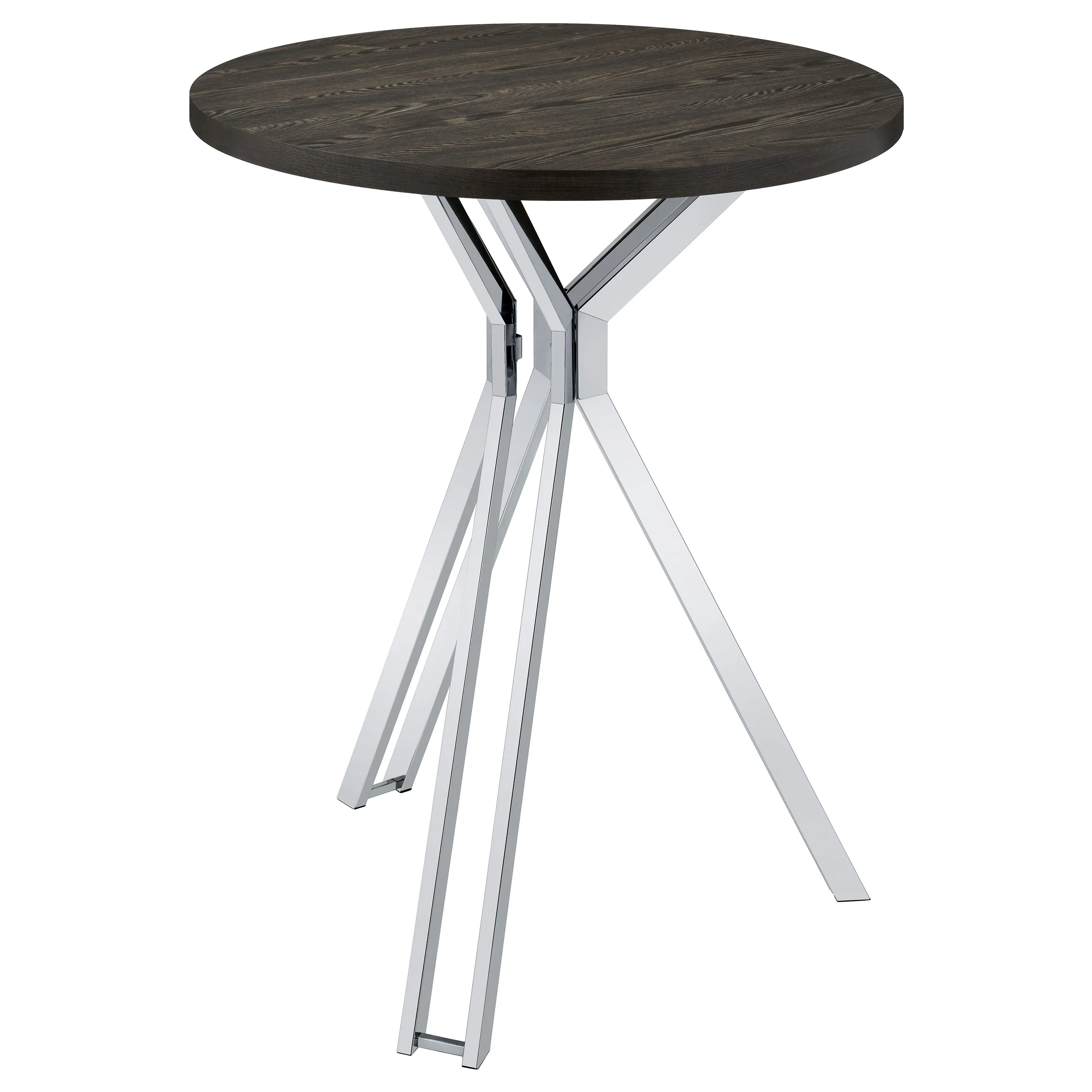Edgerton Round 35-Inch Pub Height Bistro Bar Table Dark Oak