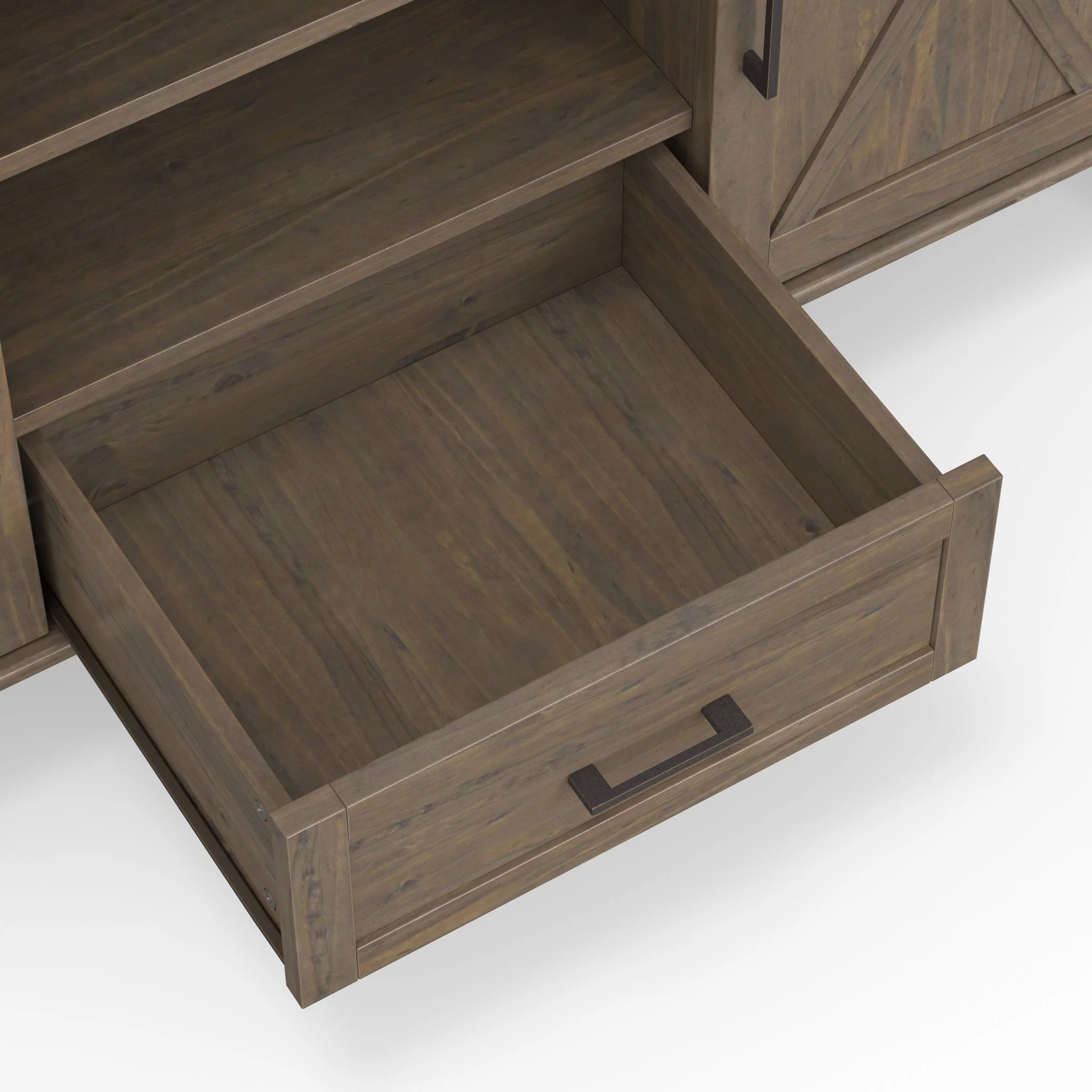 Ela - Medium TV Stand - Smoky Brown - Image 2