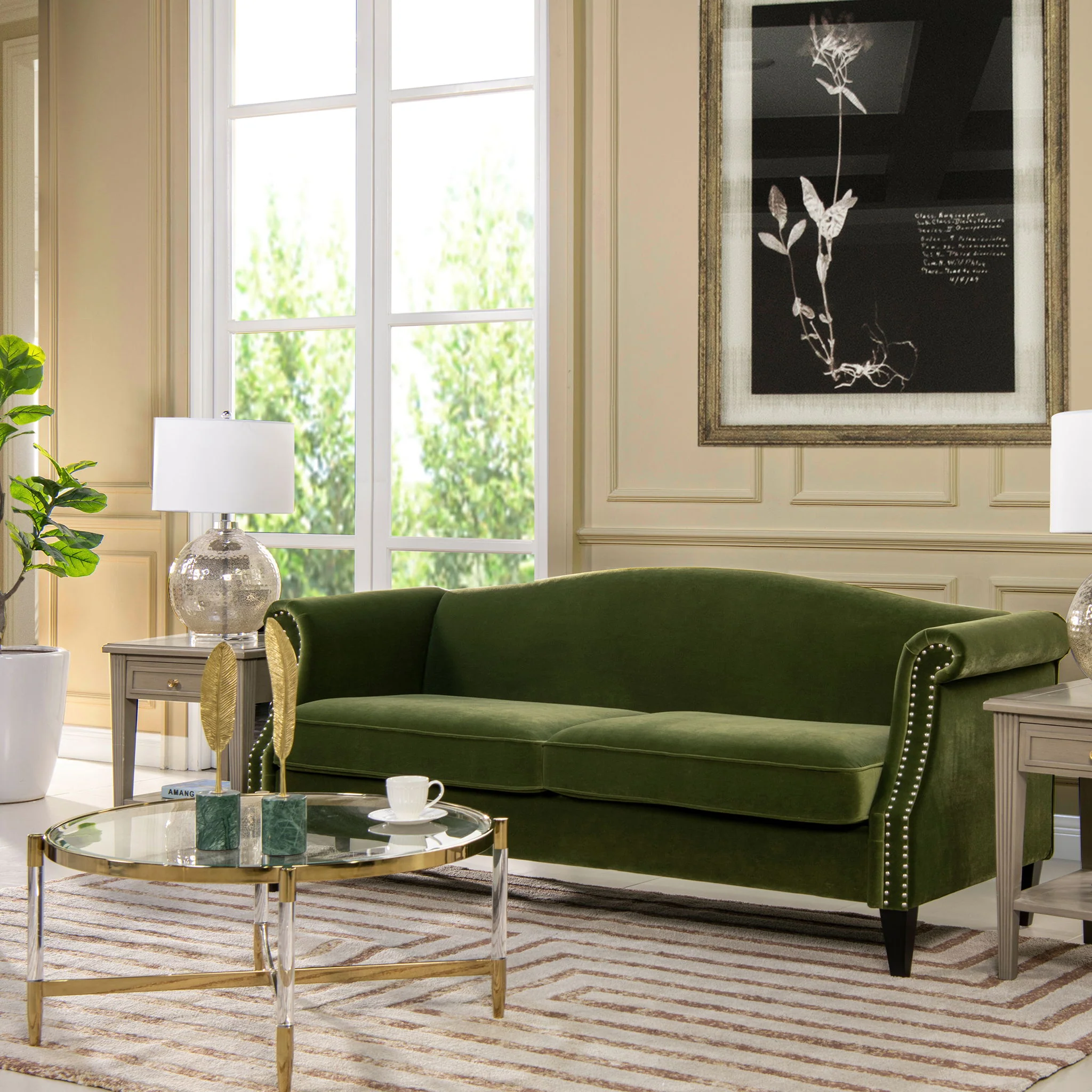 Elaine - Camel Back Small Space Sofa - Image 8
