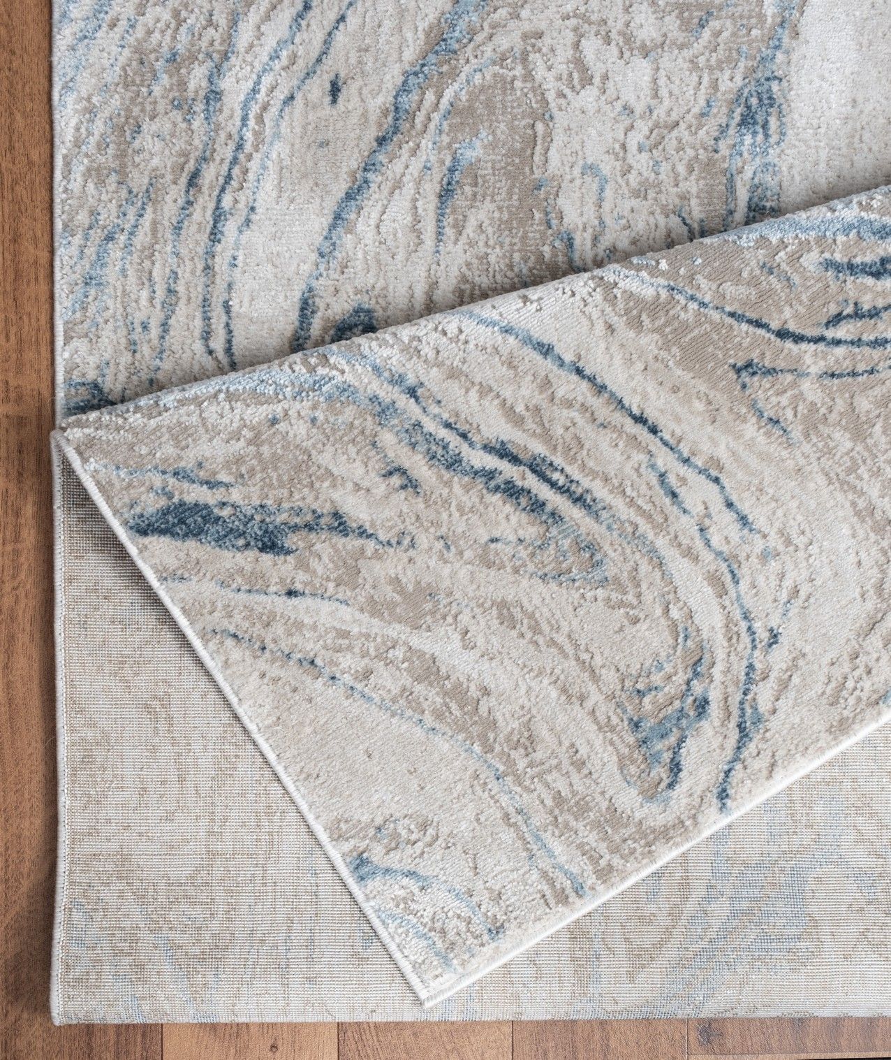 Elegance - 5'3" X 7'3" Polyester Area Rug - Ivory - Image 3